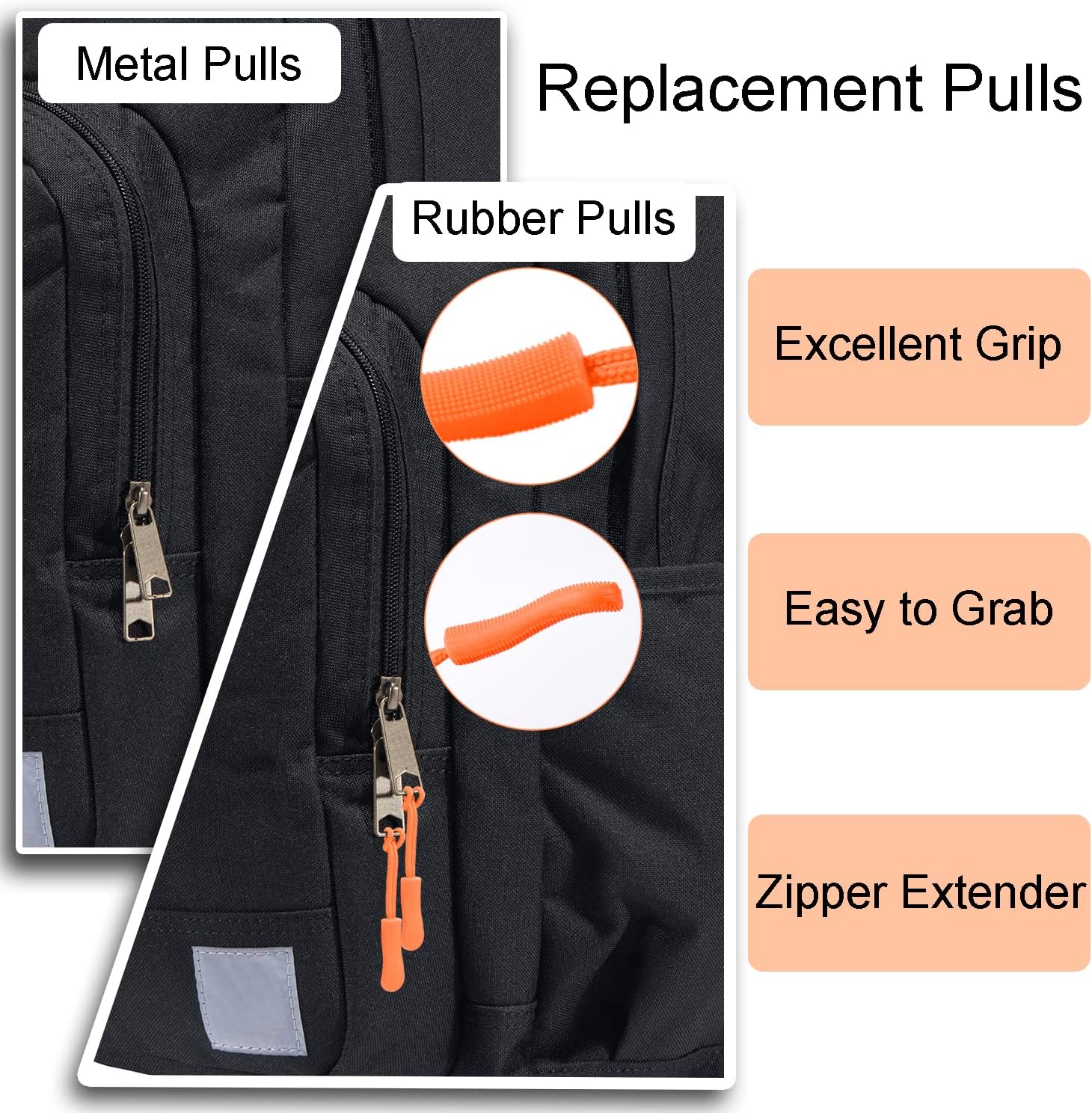 CooBigo 12Pack Zipper Pull Replacement