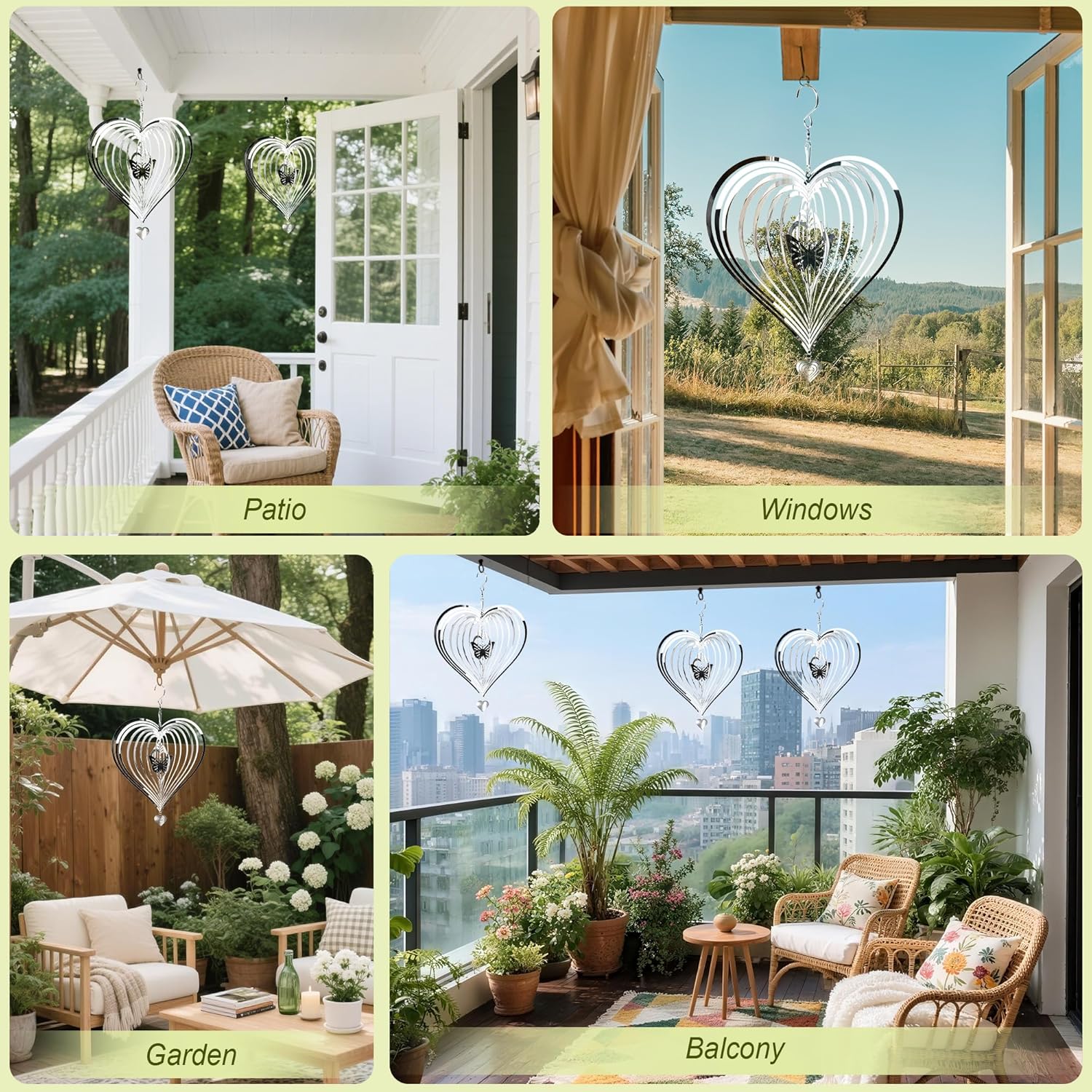 HOOSUN Metal Wind Spinners Outdoor for Yard and Garden Decor