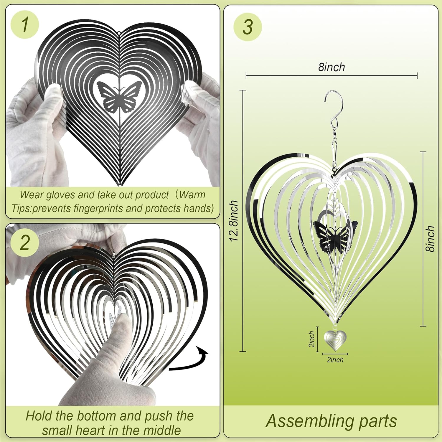 HOOSUN Metal Wind Spinners Outdoor for Yard and Garden Decor