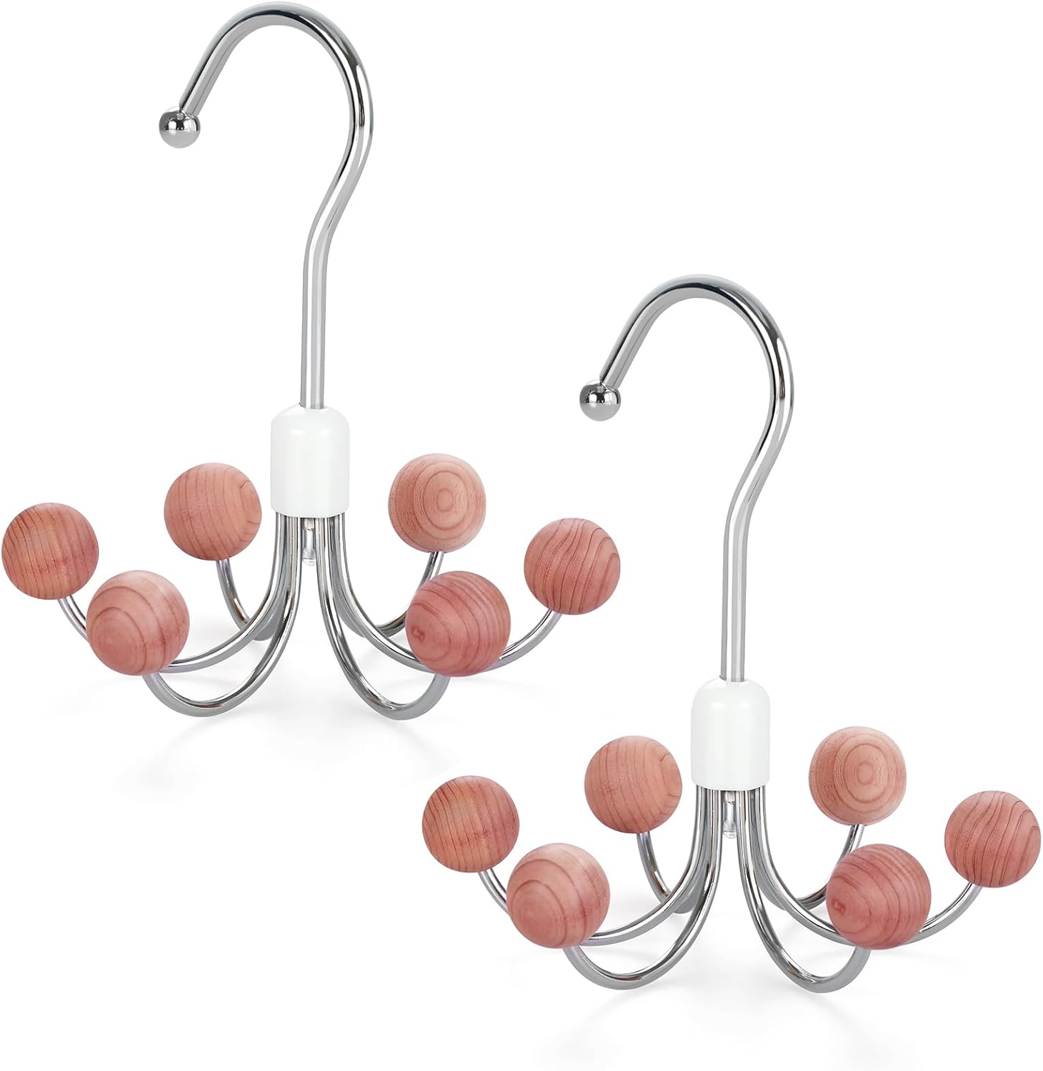 TOPIA HANGER Hoodie Hangers 2-Pack with 6 Cedar Balls