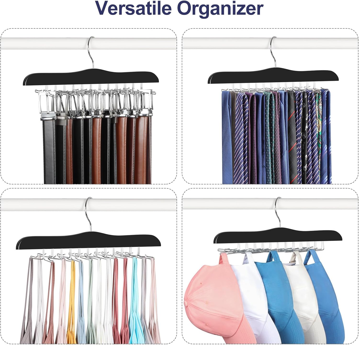 TOPIA HANGER Tie Rack Hanger for Closet