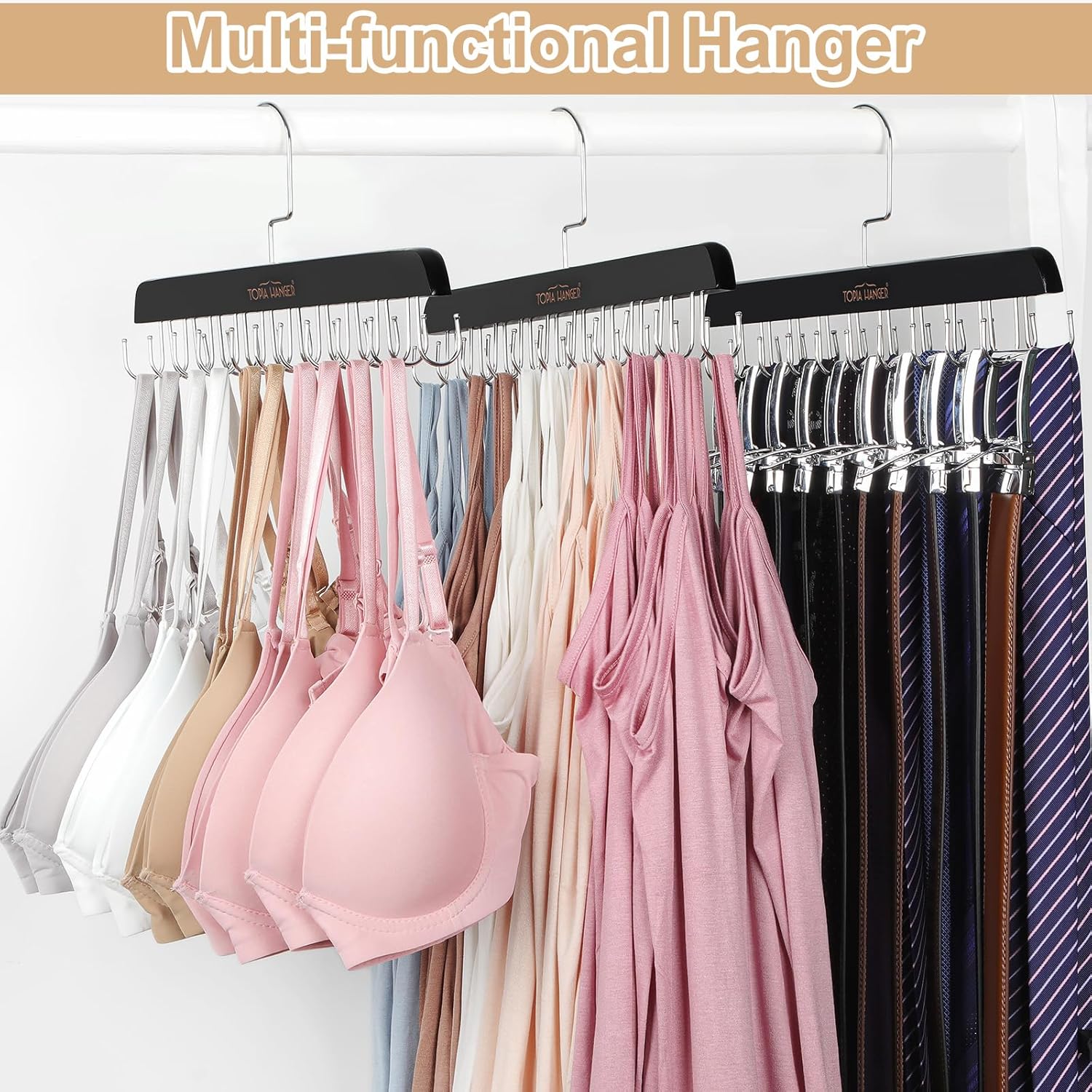 TOPIA HANGER Bra Hanger for Closet