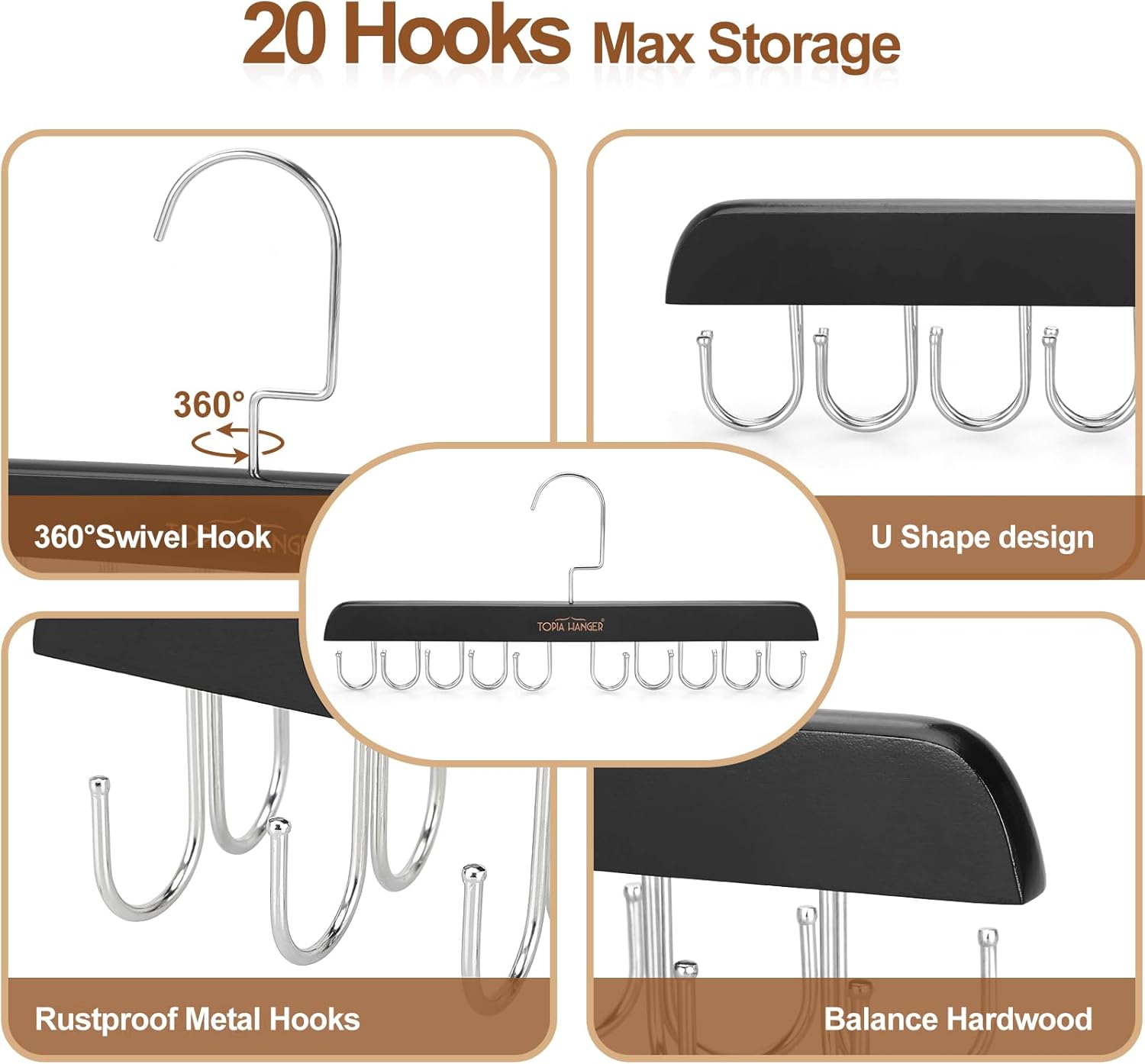 TOPIA HANGER Bra Hanger for Closet