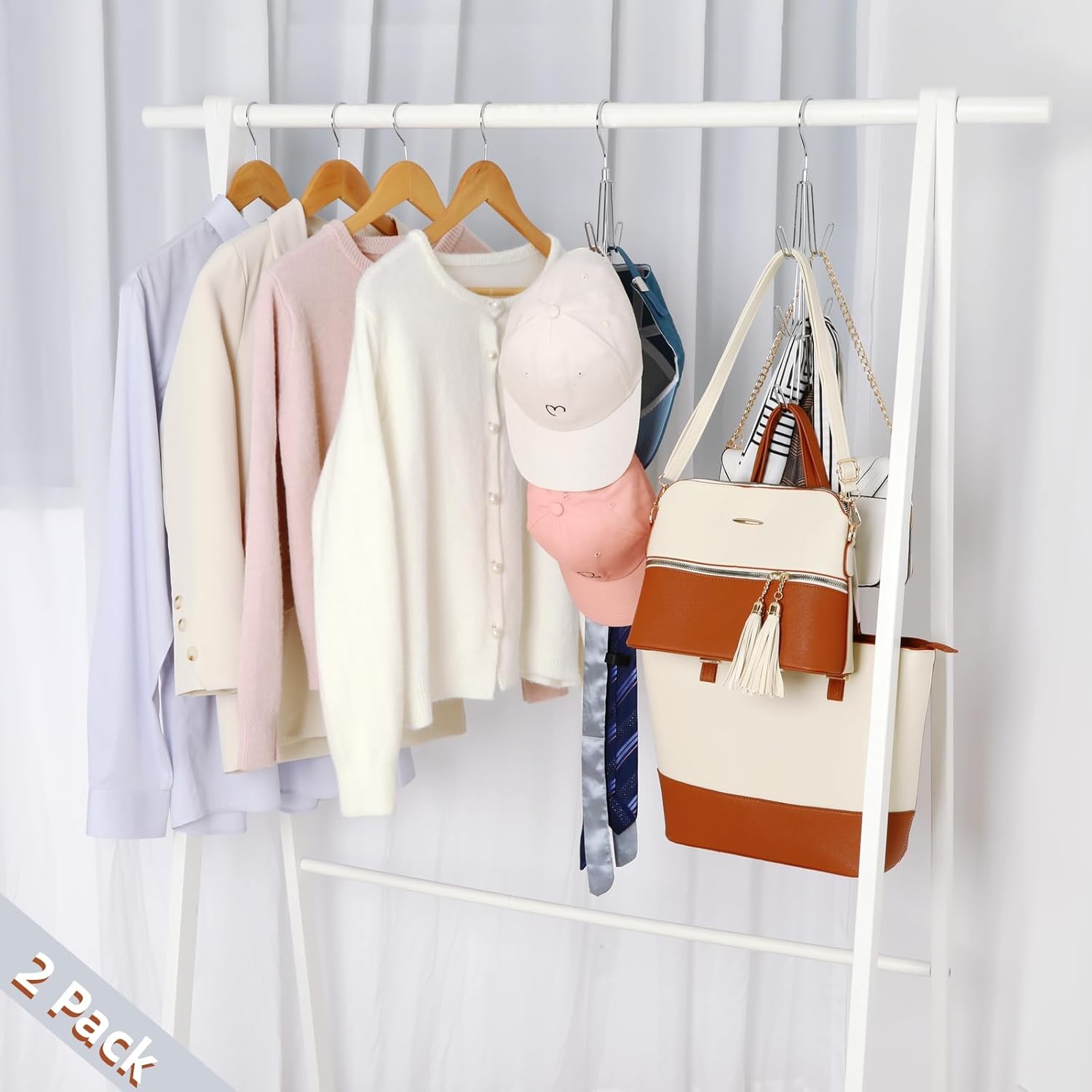 TOPIA HANGER Purse Hanger Organizer for Closet
