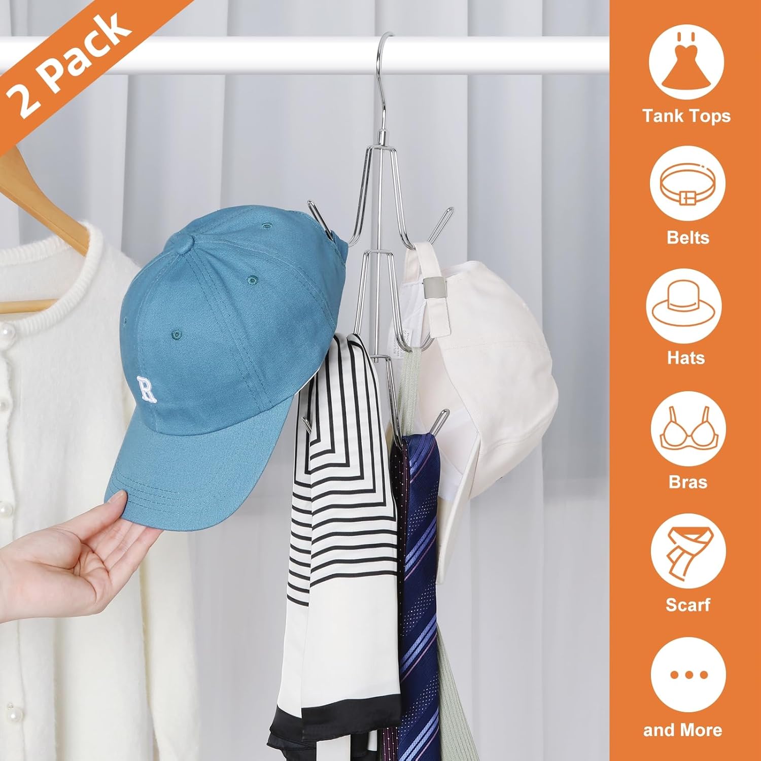 TOPIA HANGER Purse Hanger Organizer for Closet