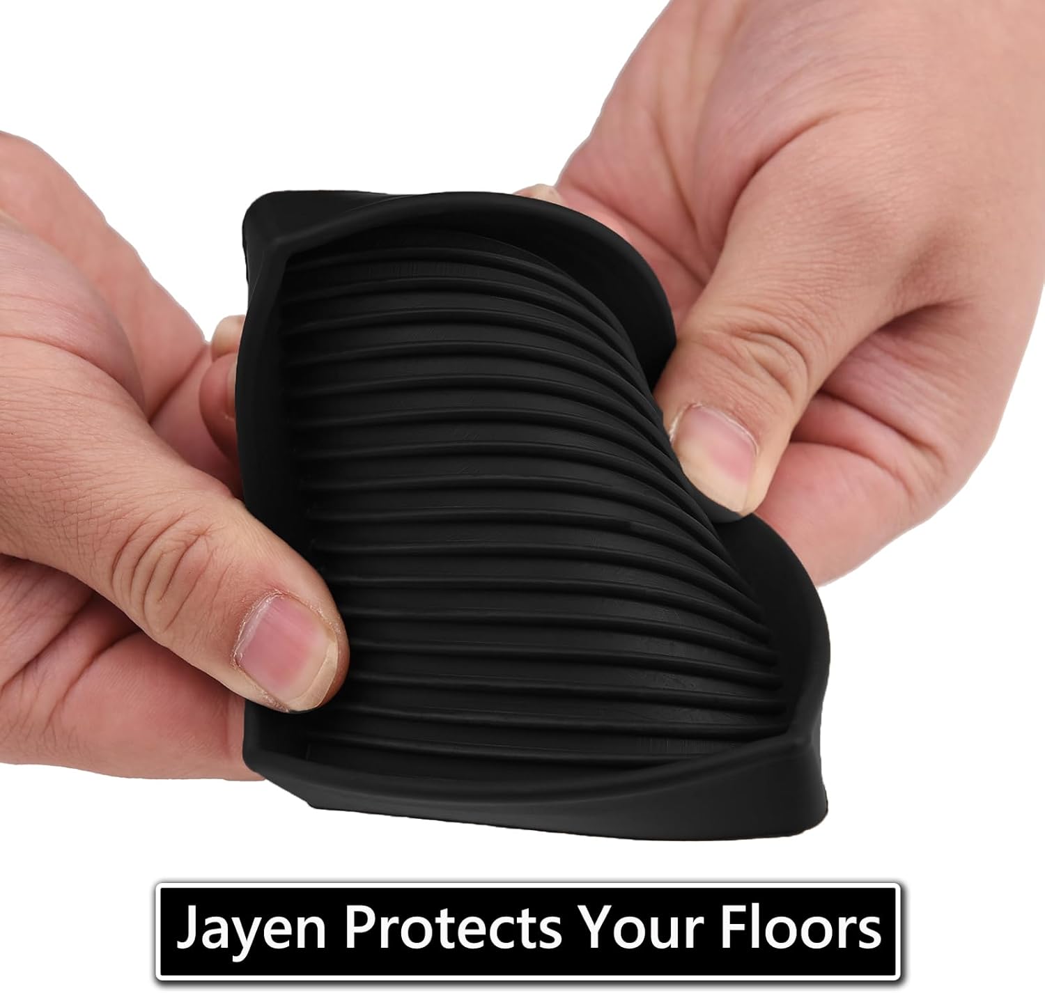 2x2 Square Rubber Furniture Caster Cups