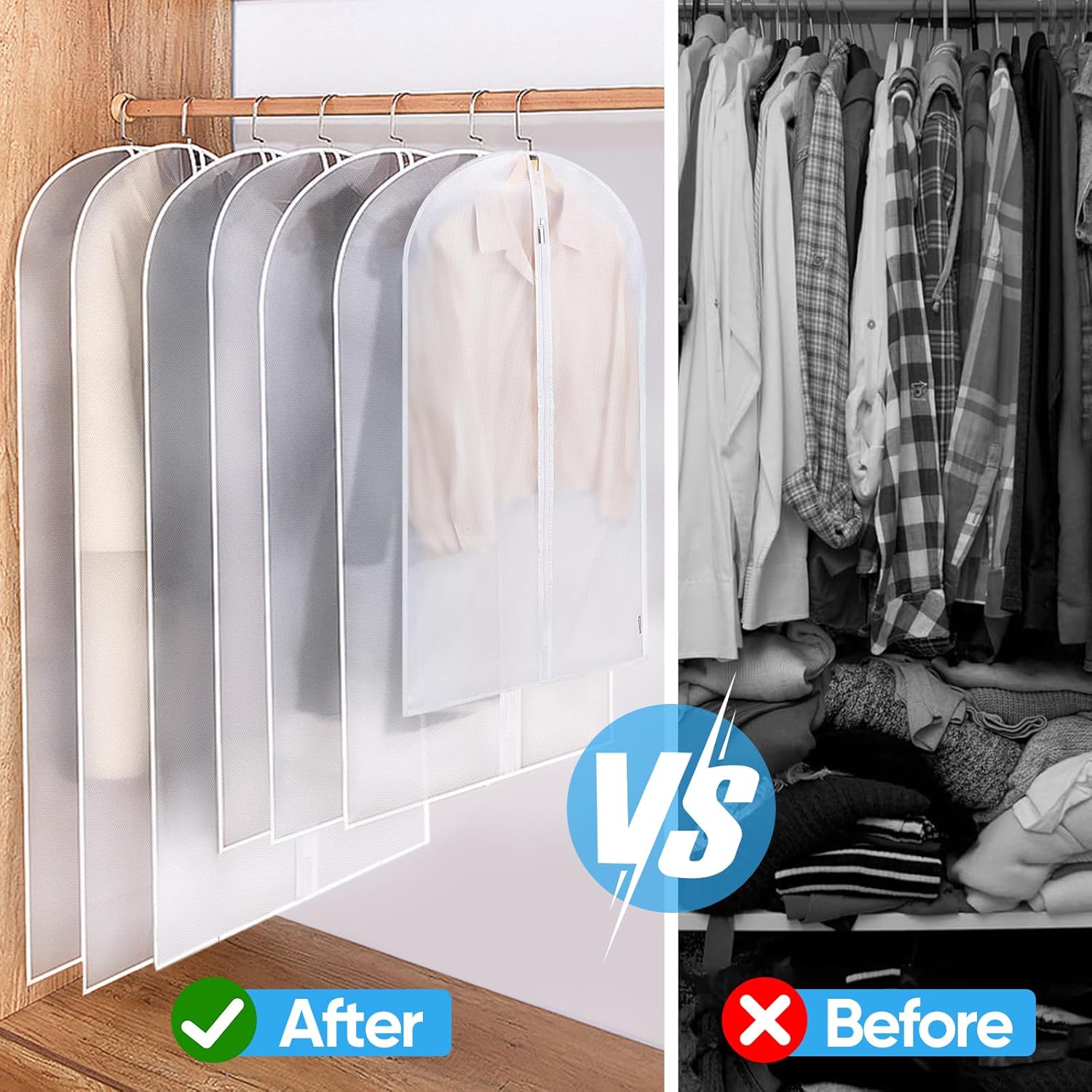 40%27%27 Translucent Garment Bags
