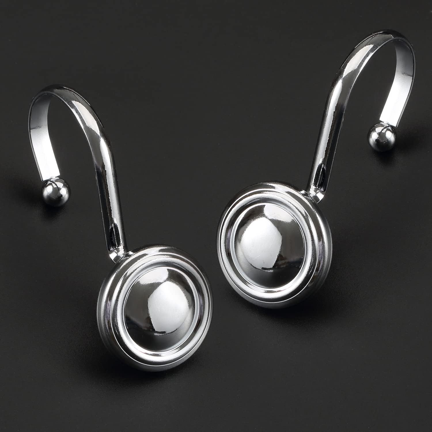 Silver Shower Curtain Hooks