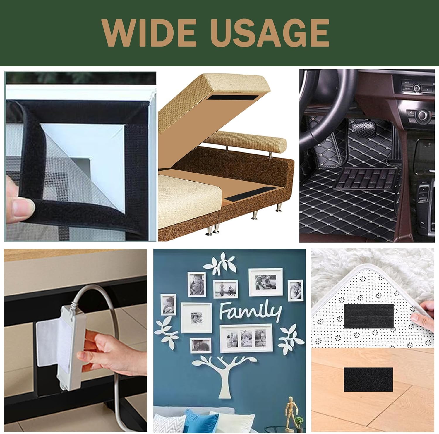 2 Inch Wide Hook and Loop Tape