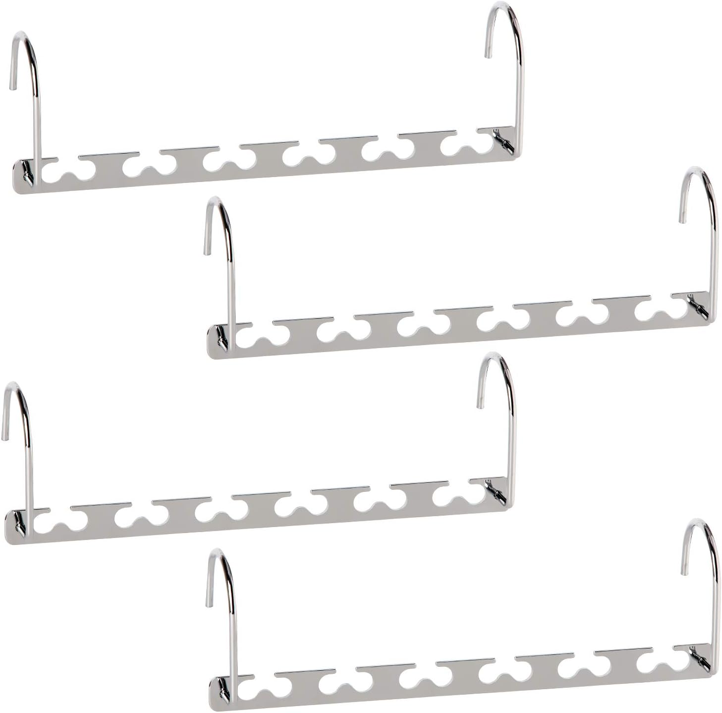 Space Saving Hangers Metal Hanger Magic Cascading Hanger Closet Clothes Organizer(4 Pack) Space Saving Hangers Metal Hanger Magic Cascading Hanger Closet Clothes Organizer(4 Pack)