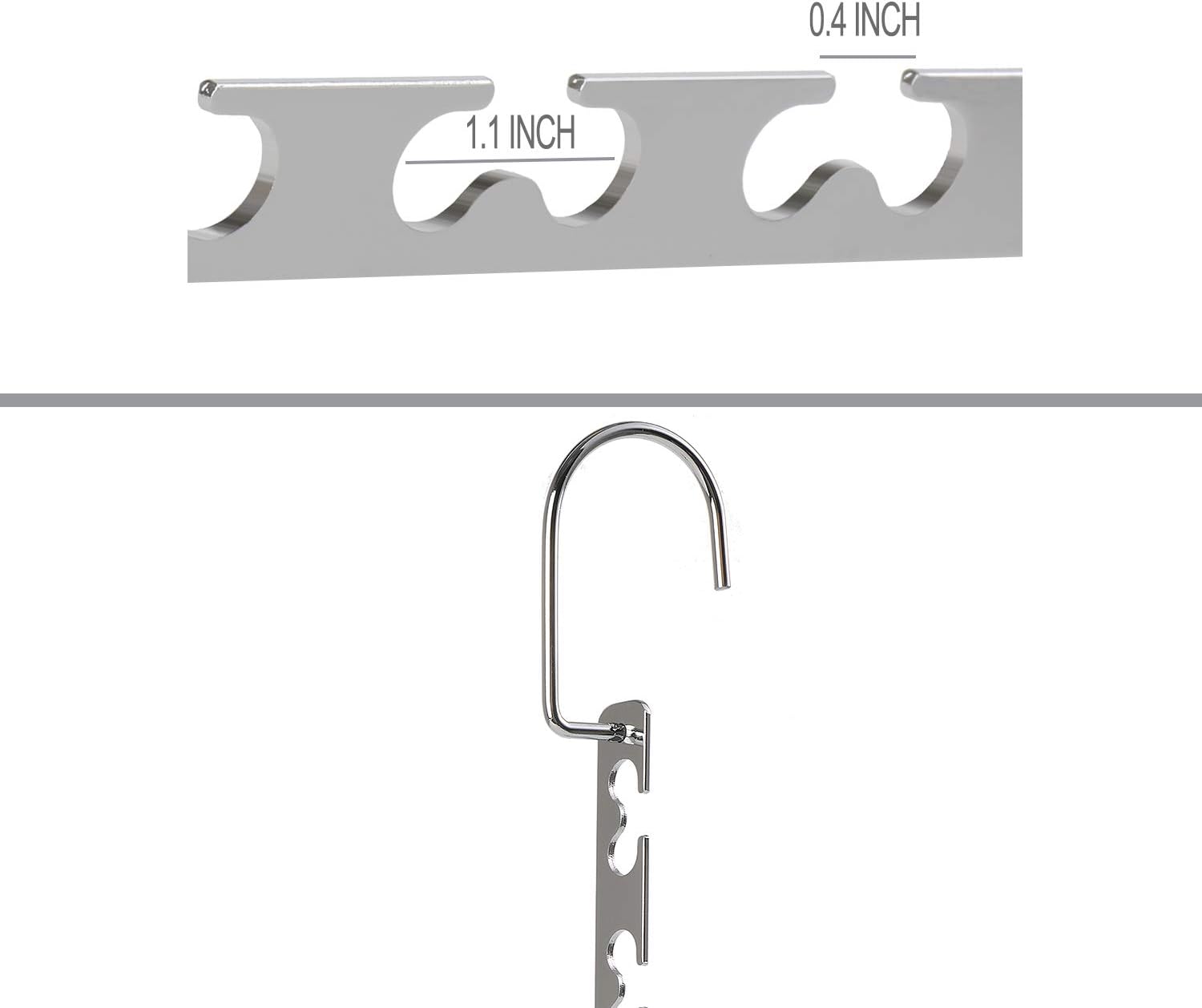 Space Saving Hangers Metal Hanger Magic Cascading Hanger Closet Clothes Organizer(4 Pack)