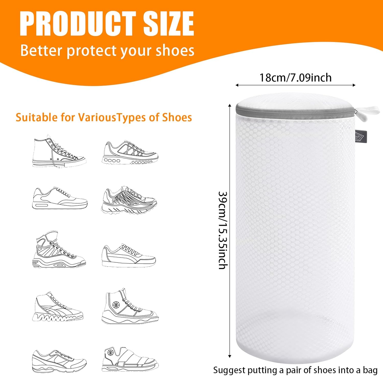 Kimmama Shoe Washing Machine Bag