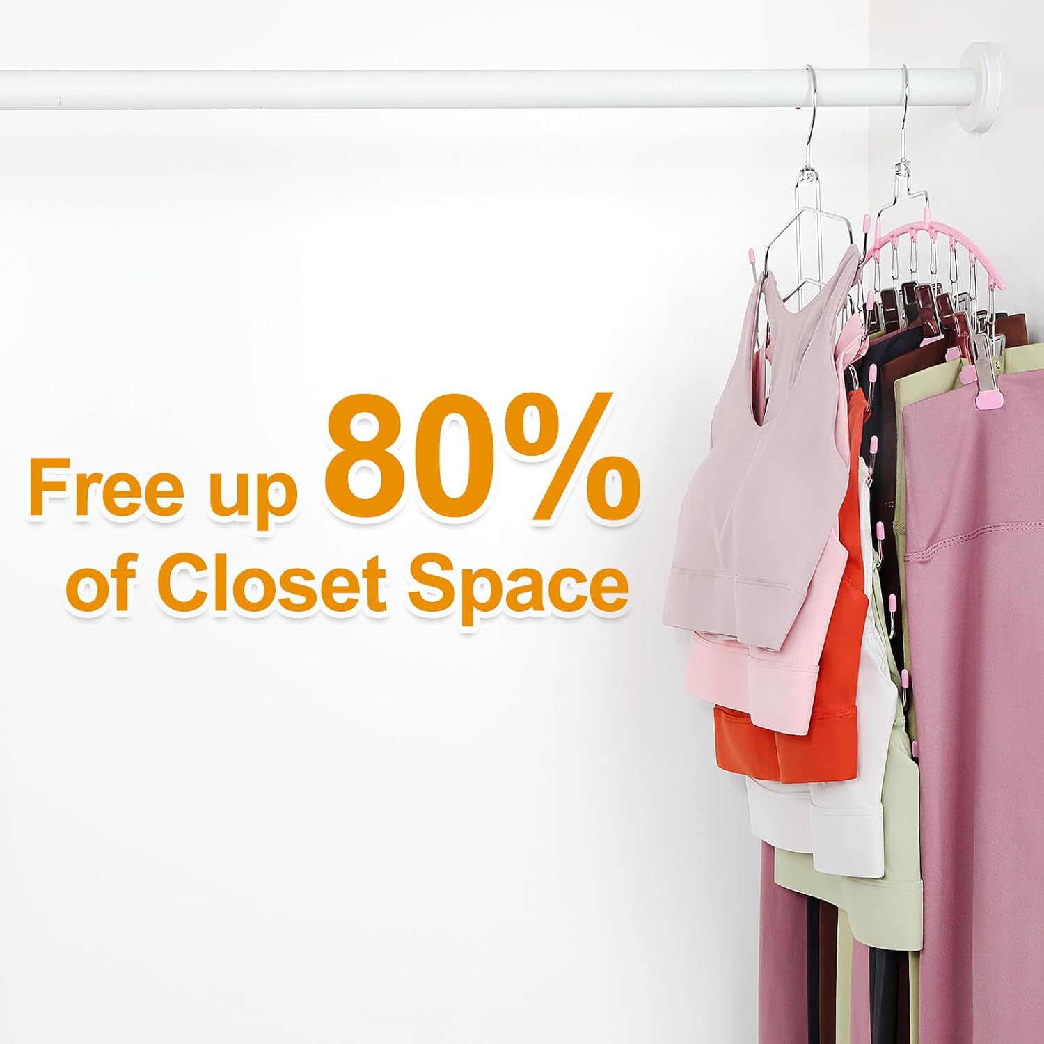 TOPIA HANGER 4 Pack Gym Clothes Organizer