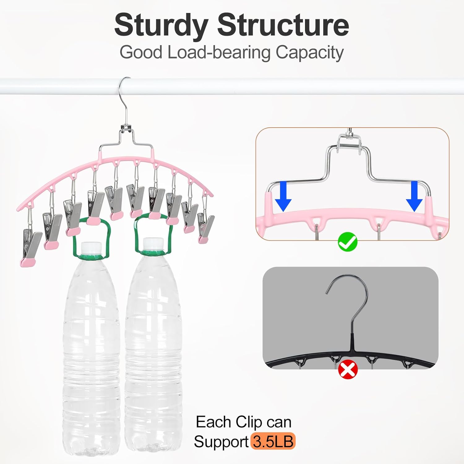 TOPIA HANGER 4 Pack Gym Clothes Organizer