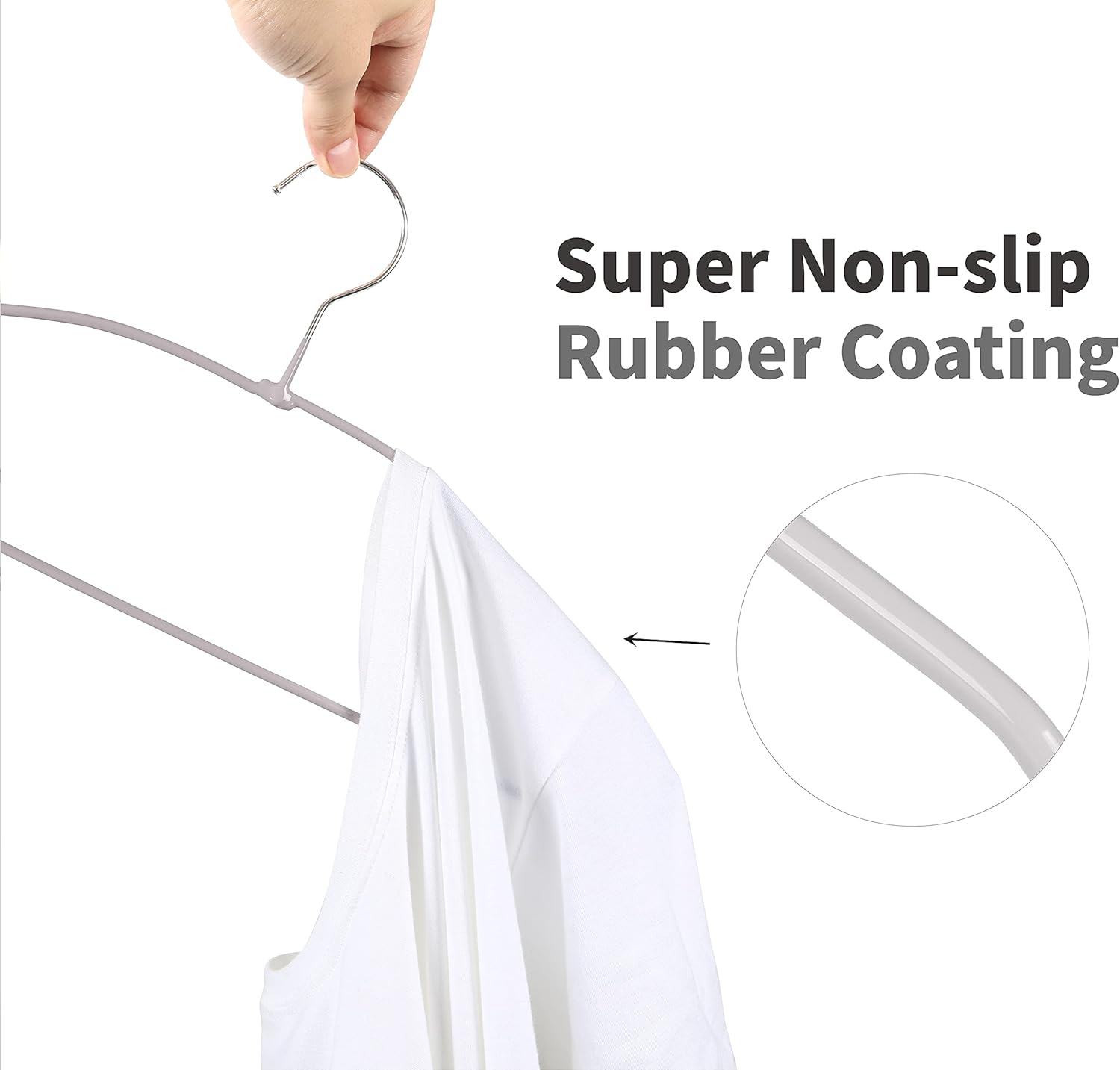 TOPIA HANGER Metal Hangers 20 Pack
