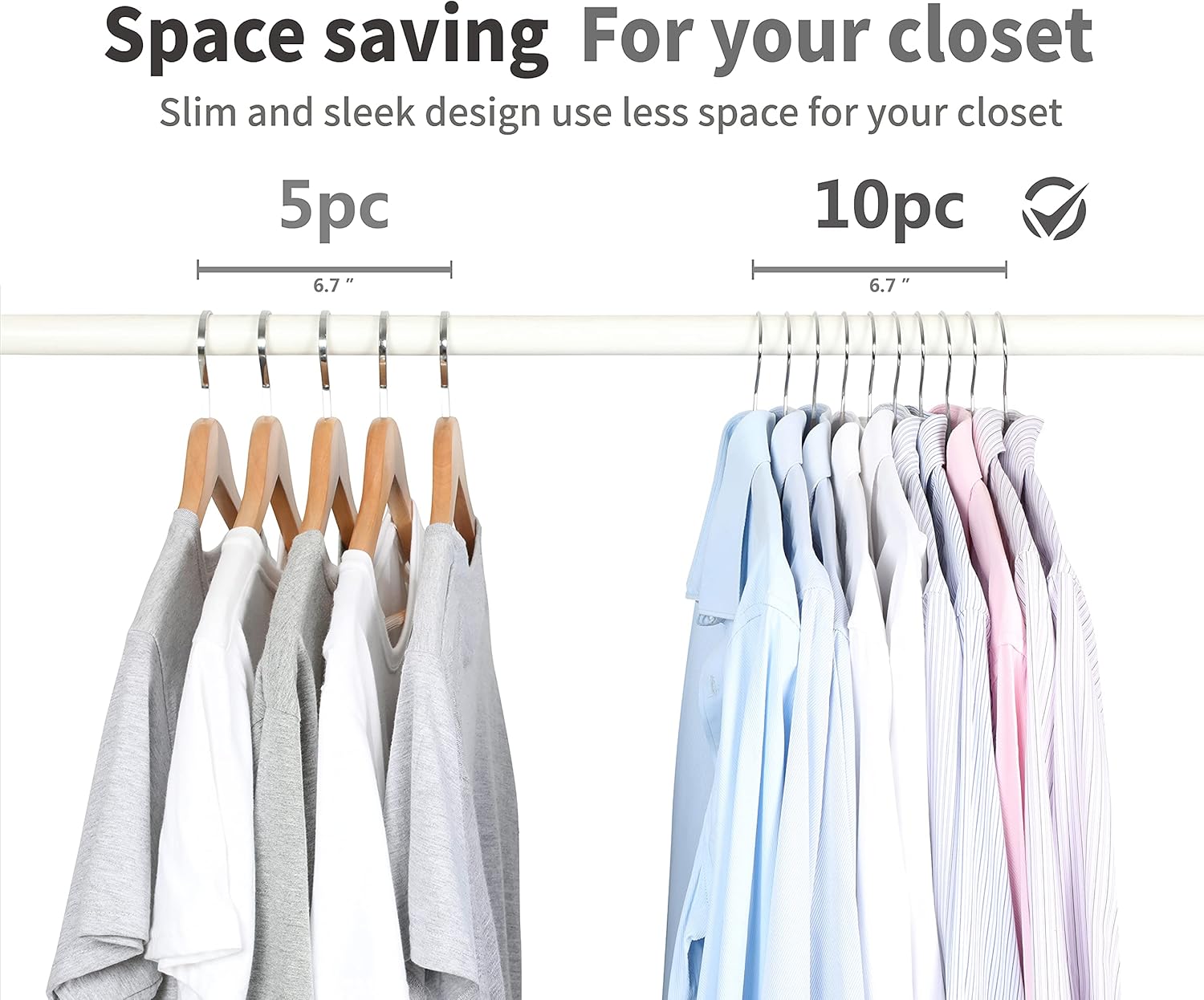TOPIA HANGER Metal Hangers 20 Pack