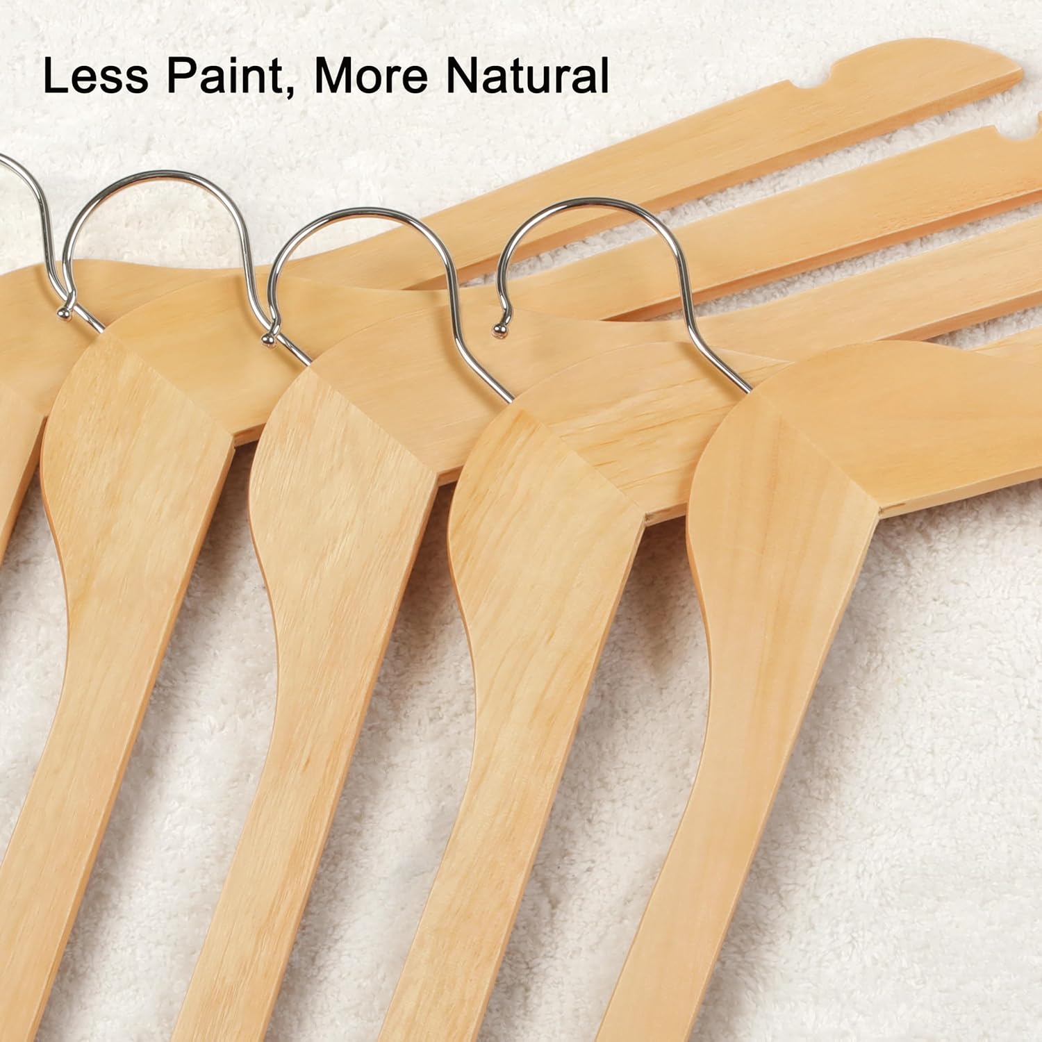 TOPIA HANGER Wooden Hangers 30 Pack