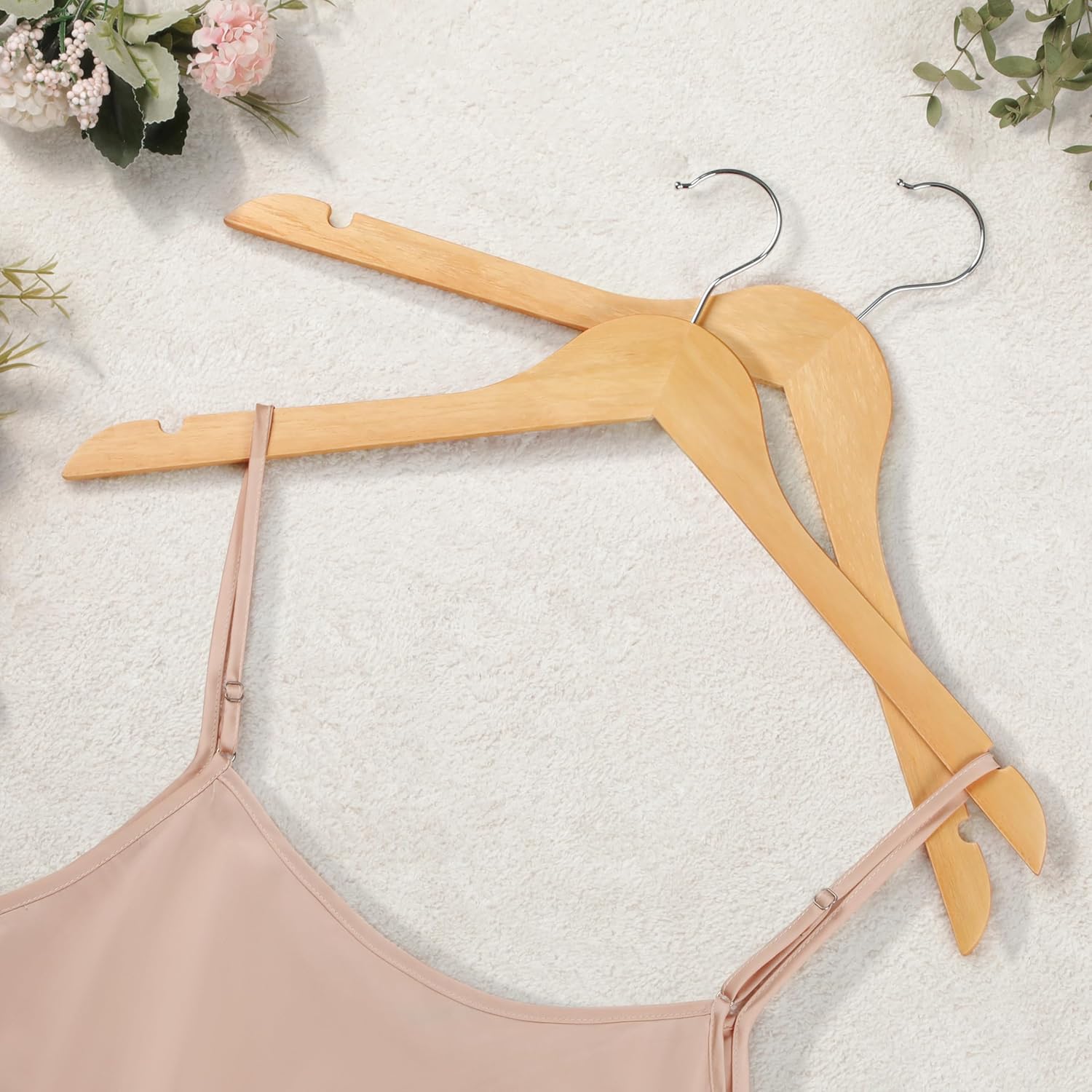 TOPIA HANGER Wooden Hangers 30 Pack