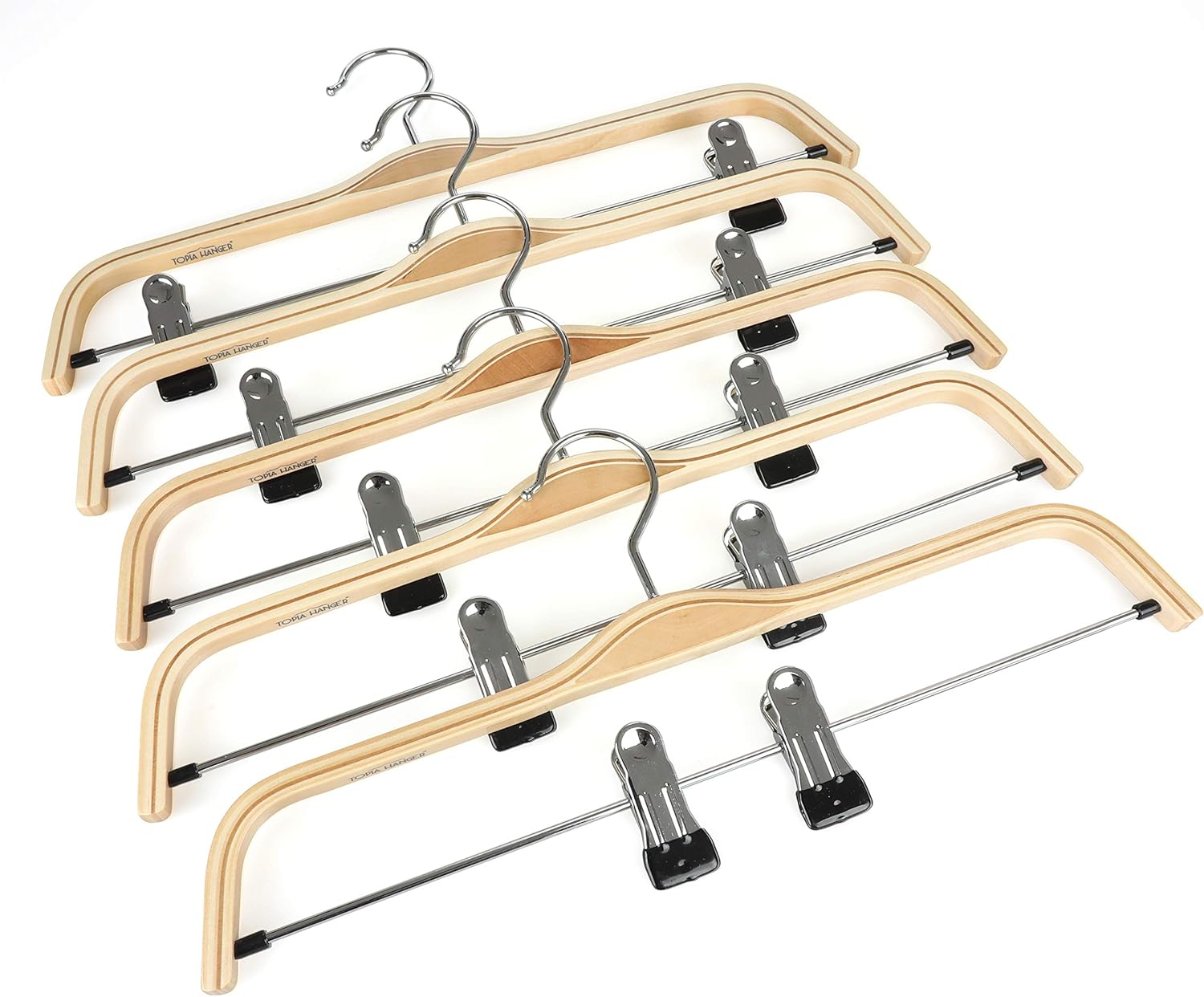 TOPIA HANGER Wooden Pants Hangers