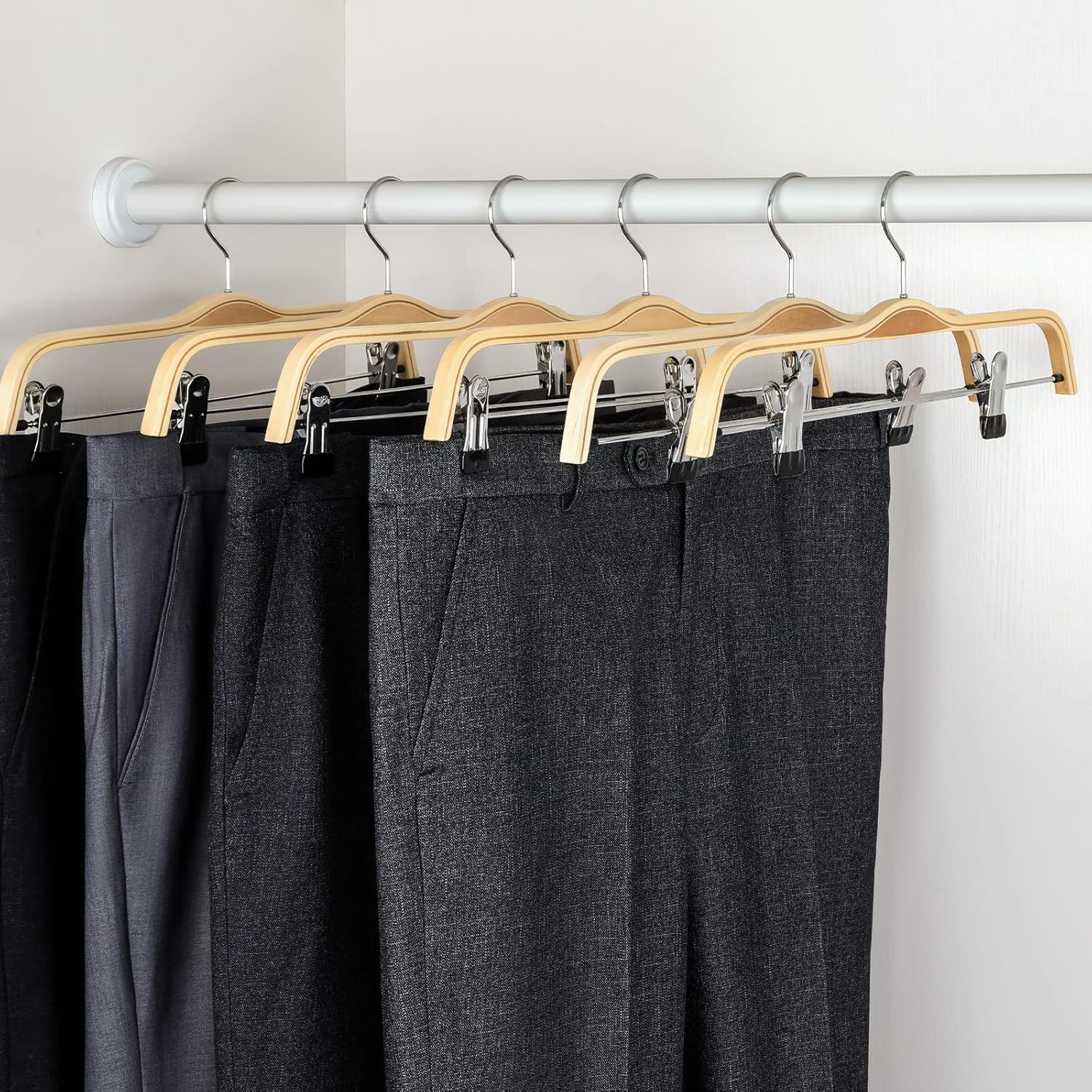 TOPIA HANGER Wooden Pants Hangers