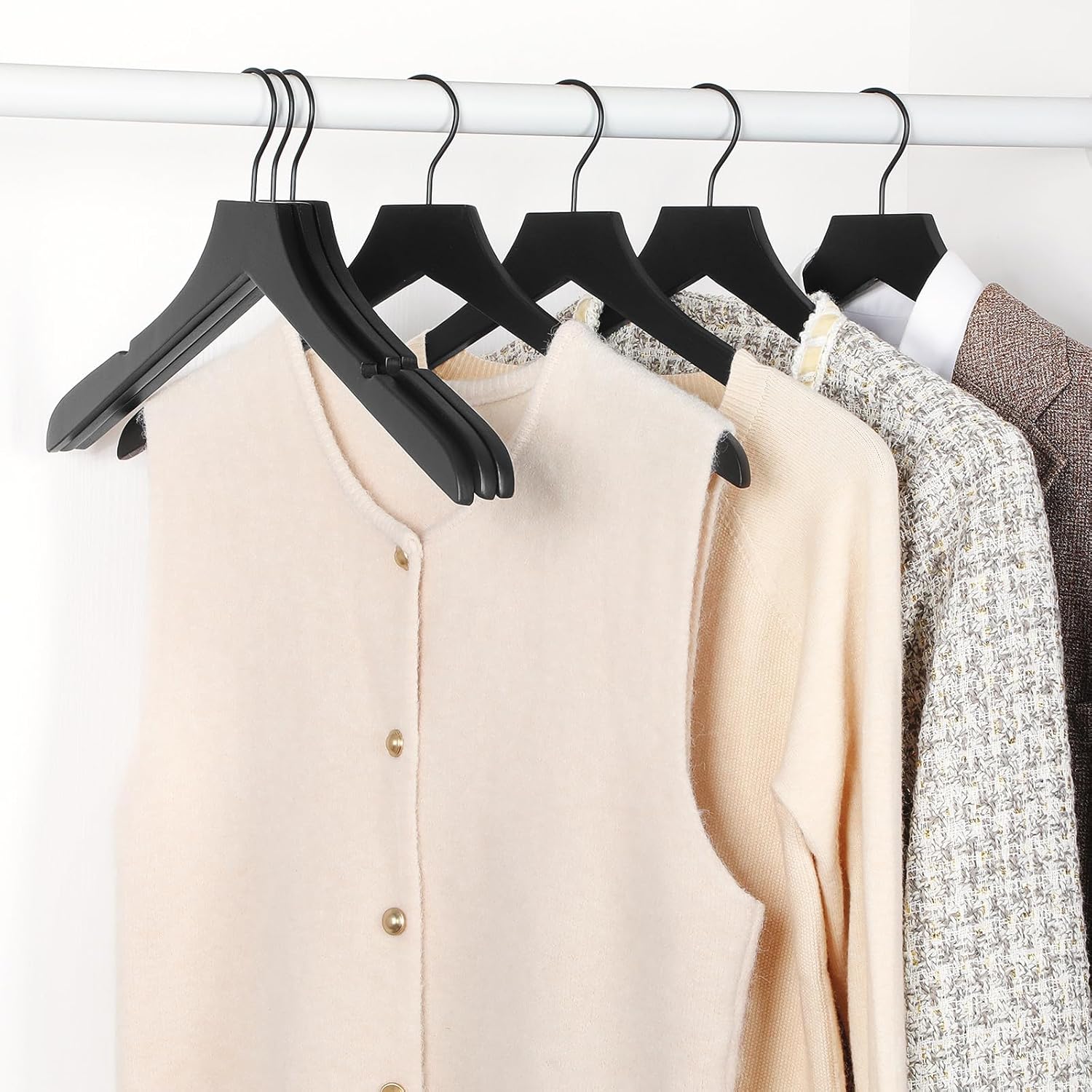 TOPIA HANGER Wooden Hangers 20 Pack