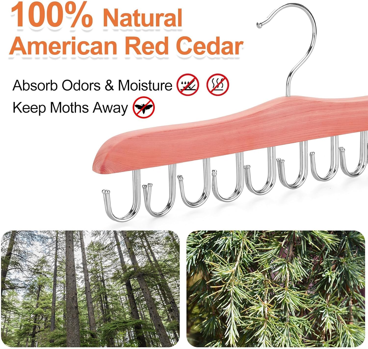 TOPIA HANGER Cedar Wood Hoodie Storage
