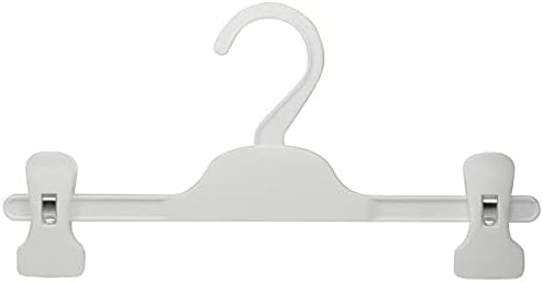 HANGERWORLD Kids Pants Hanger with Adjustable Clips (10 Pack