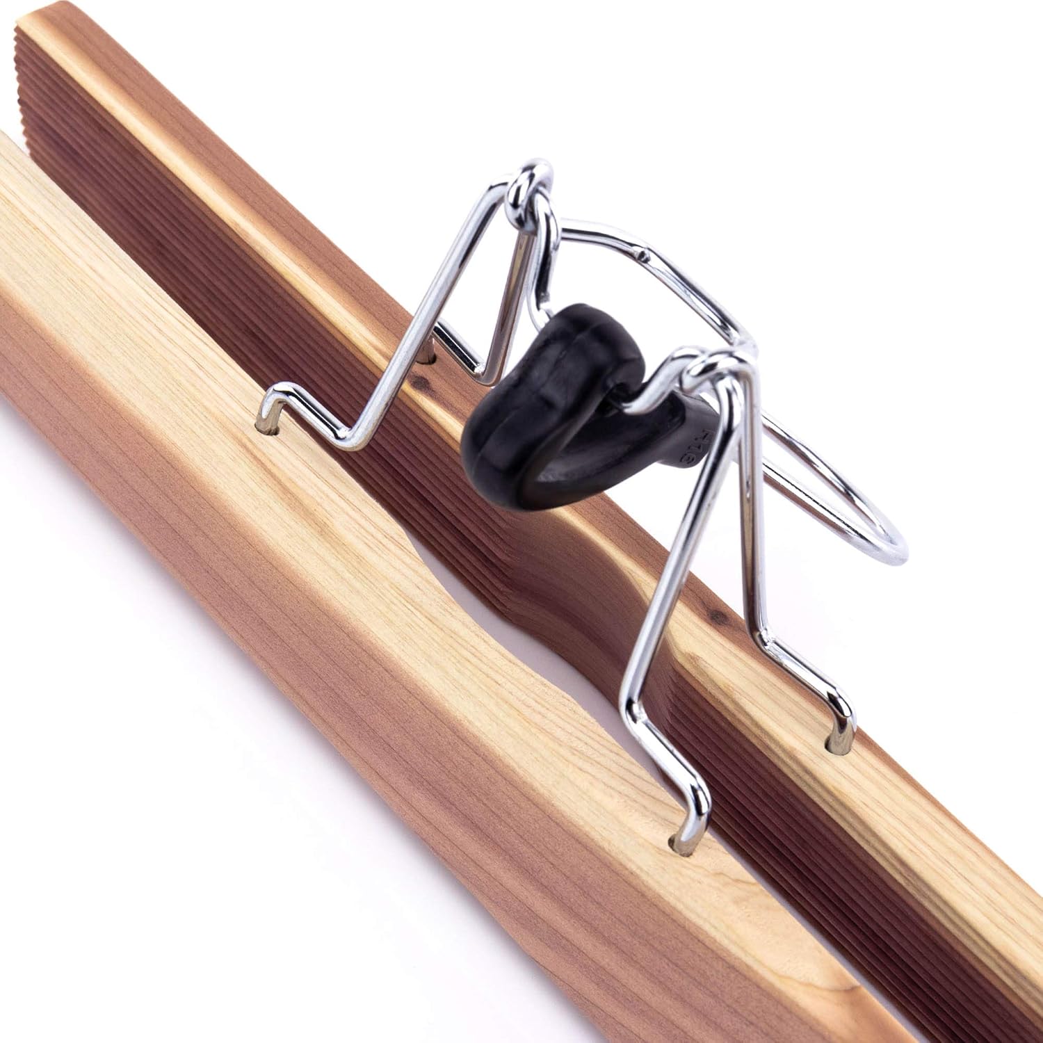 HANGERWORLD Pack of 10 Skirt and Pants Hangers with Clamp Clips