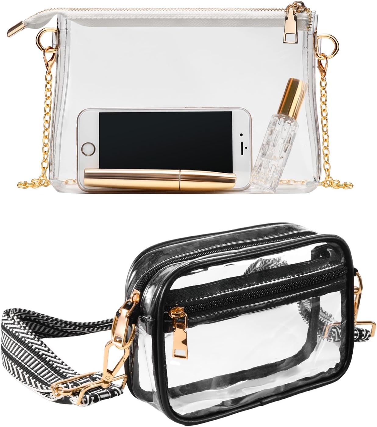 Clear Purse for Women Stadium Approved + Clear Crossbody Bag Stadium Approved Clear Purse for Women Stadium Approved + Clear Crossbody Bag Stadium Approved