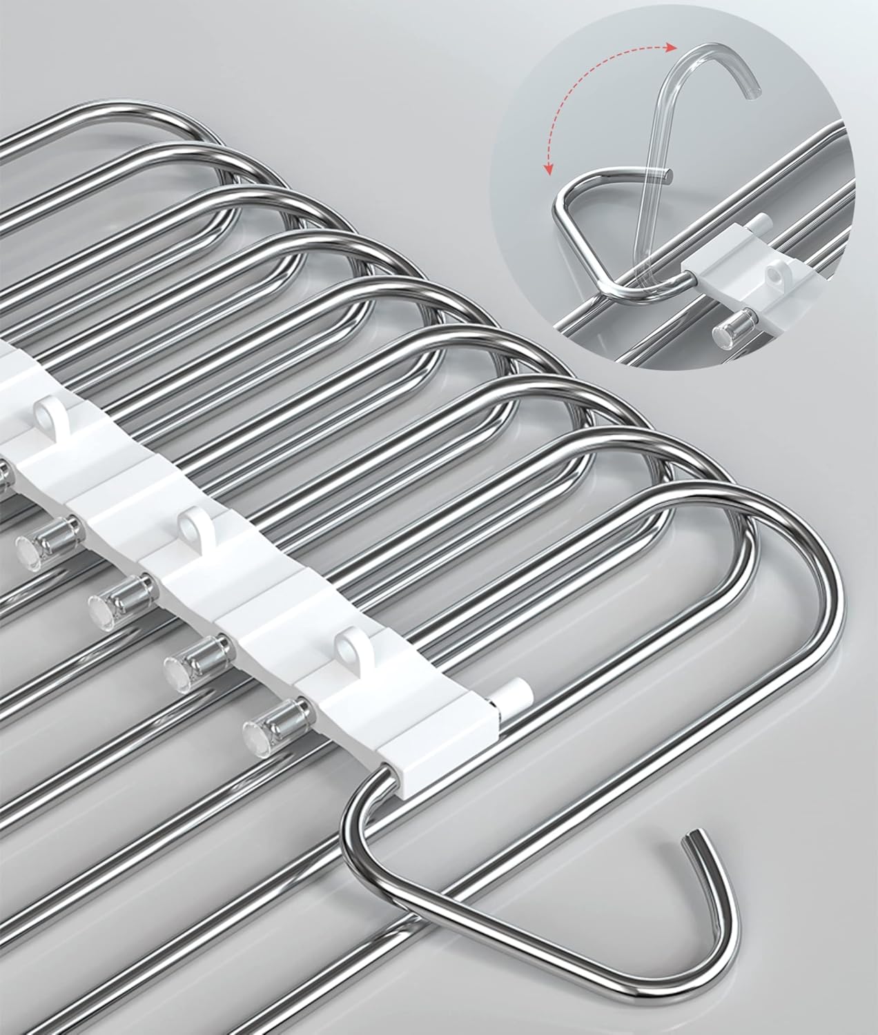 9 Layers Pants Hangers Space Saving