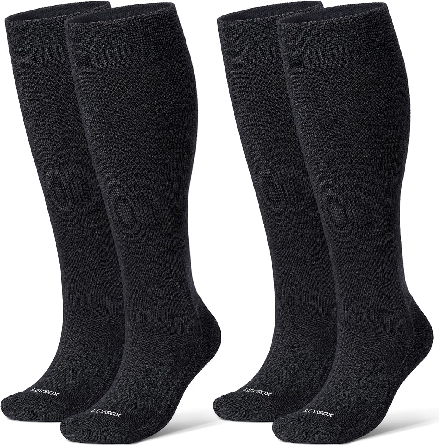 Bamboo Viscose Graduated Compression Socks for Women&Men - Chioned Knee-High 20-30 mmHg Support Socks