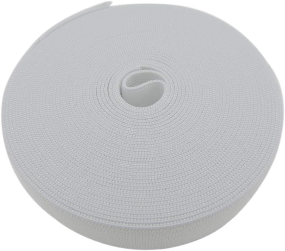 3/5 Inch by 43 Yard White Sewing Elastic Band Spool Heavy Stretch High Elasticity Knit Elastic Band 3/5 Inch by 43 Yard White Sewing Elastic Band Spool Heavy Stretch High Elasticity Knit Elastic Band