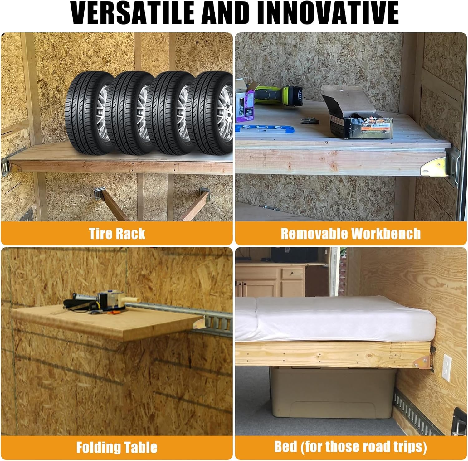 E-Track Wood Beam End Socket Accessories