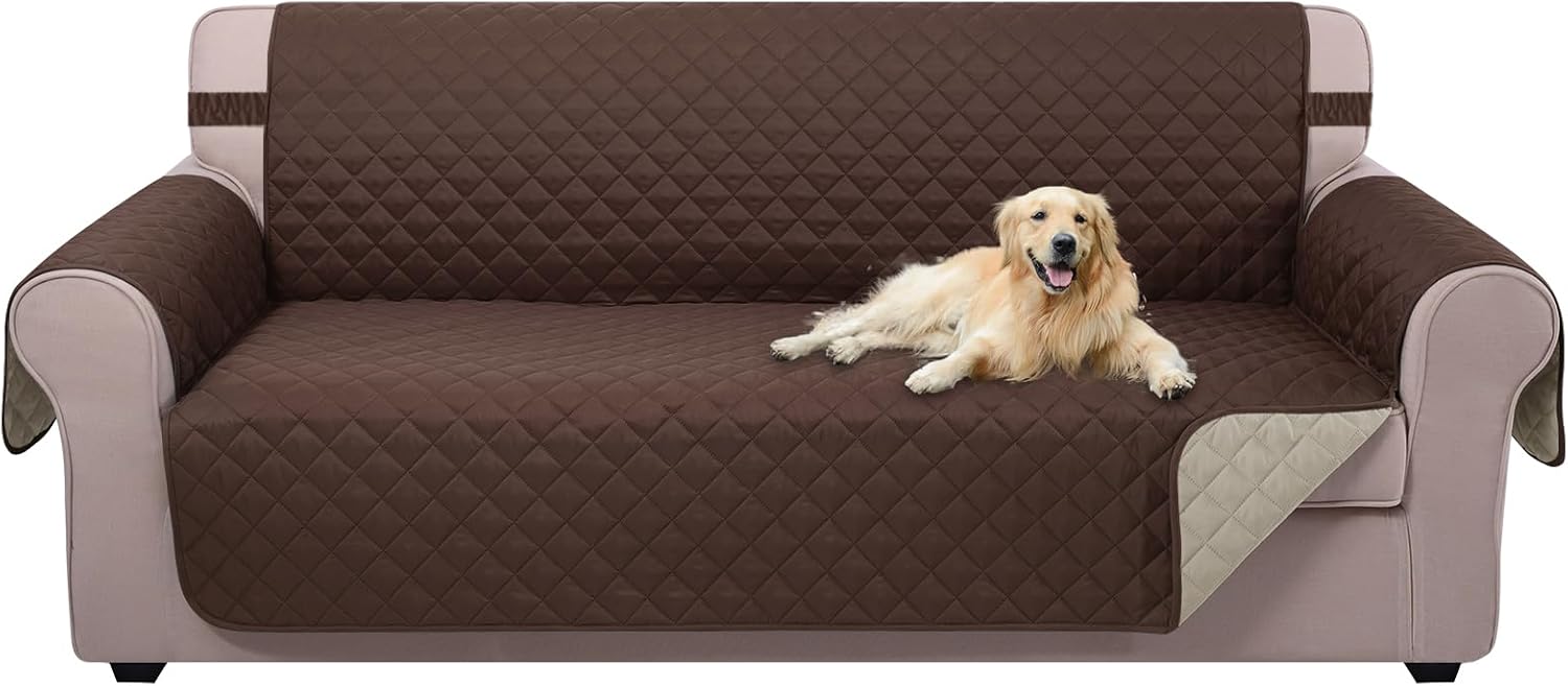Reversible Sofa Cover Washable Couch Cover for Dogs Friendly with Elastic Straps Water Repellent Furniture Protector for 3 Chion Couch (Sofa Reversible Sofa Cover Washable Couch Cover for Dogs Friendly with Elastic Straps Water Repellent Furniture Protector for 3 Chion Couch (Sofa