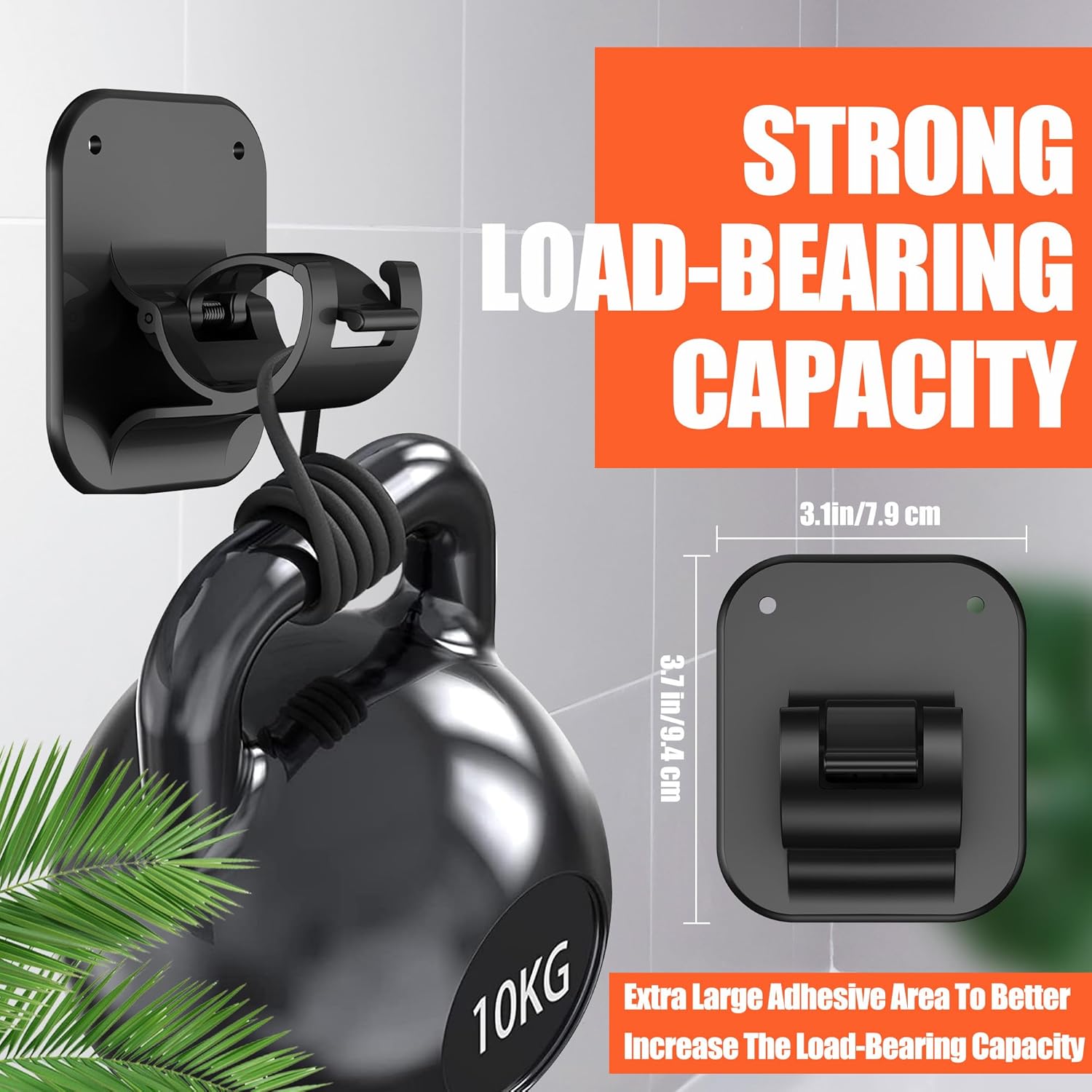 Adhesive Curtain Rods No Drilling Holder