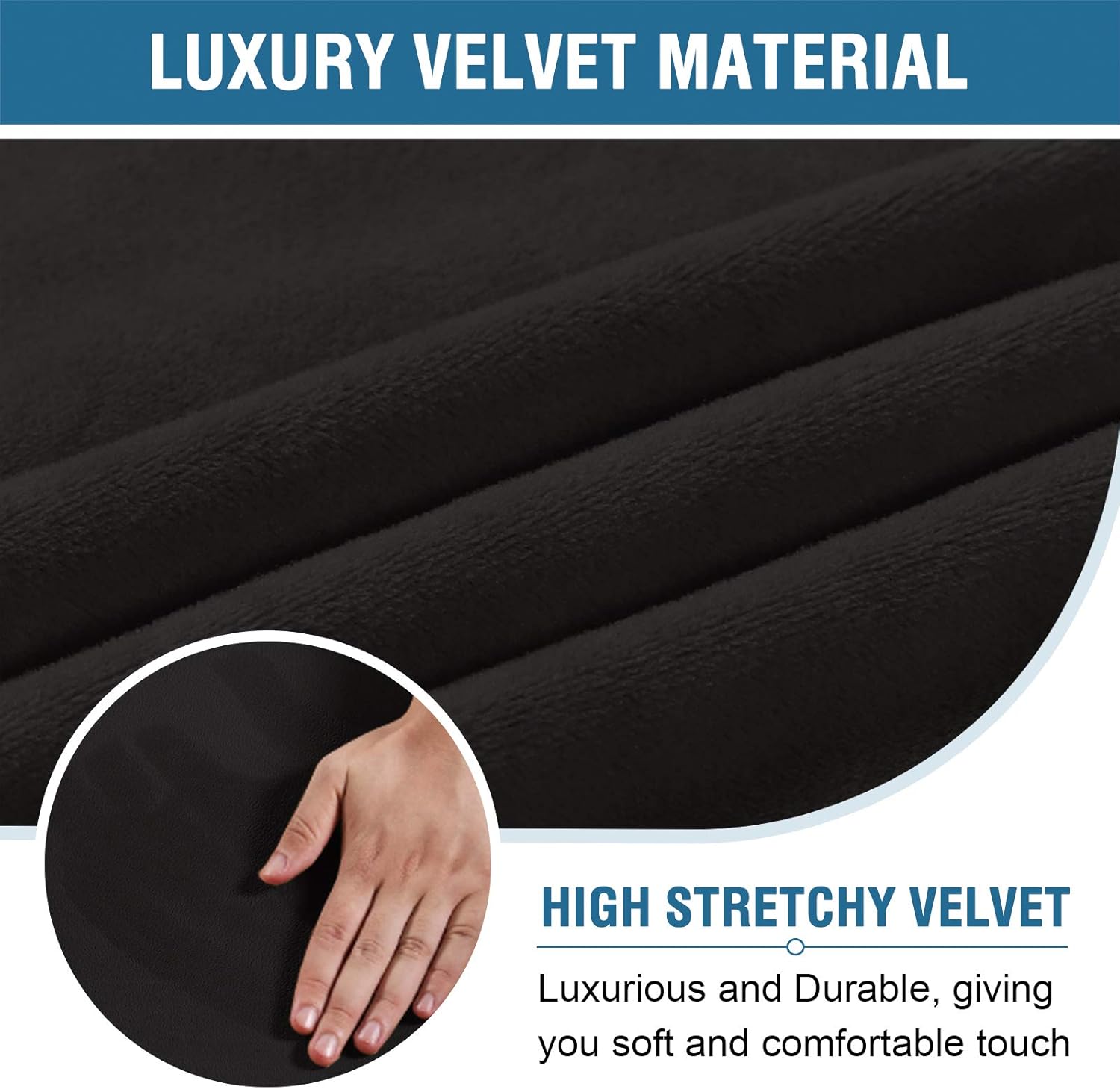Velvet Home Office Chair Covers Stretchable Computer Desk Chair Covers Mid - High Back Universal Executive Boss Gaming Seat Cover Removable Machine Washable