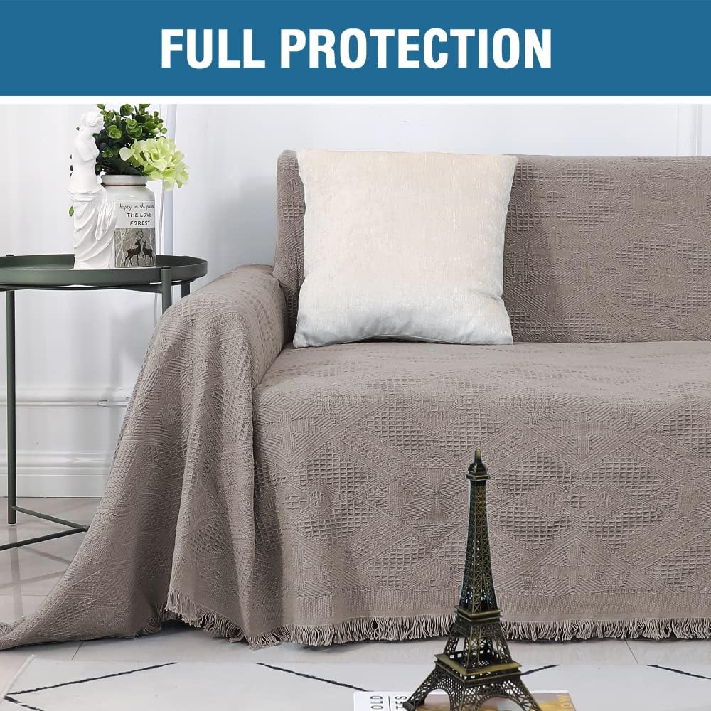 Cotton Sofa Covers Couch Cover Sofa Slipcover for Most Shape Sofas