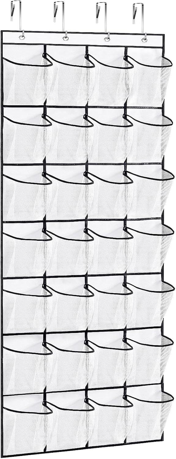 28Large Pockets Over The Door Shoe Organizer