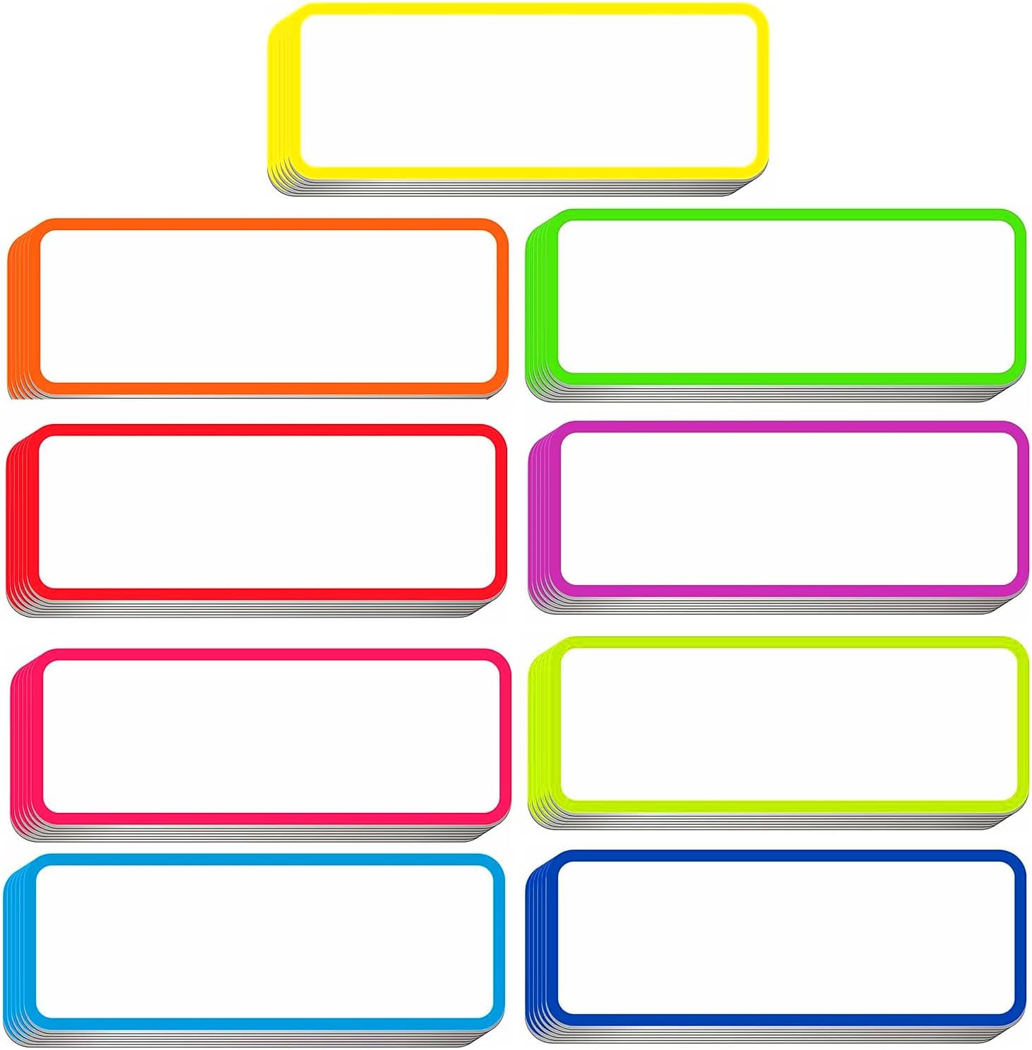54pcs Magnetic Dry Erase Labels Colorful Name Tags Flexible Reusable Magnetic Label Stickers for White Board Refrigerator Locker Size 3.2"x1.2" by 54pcs Magnetic Dry Erase Labels Colorful Name Tags Flexible Reusable Magnetic Label Stickers for White Board Refrigerator Locker Size 3.2"x1.2" by