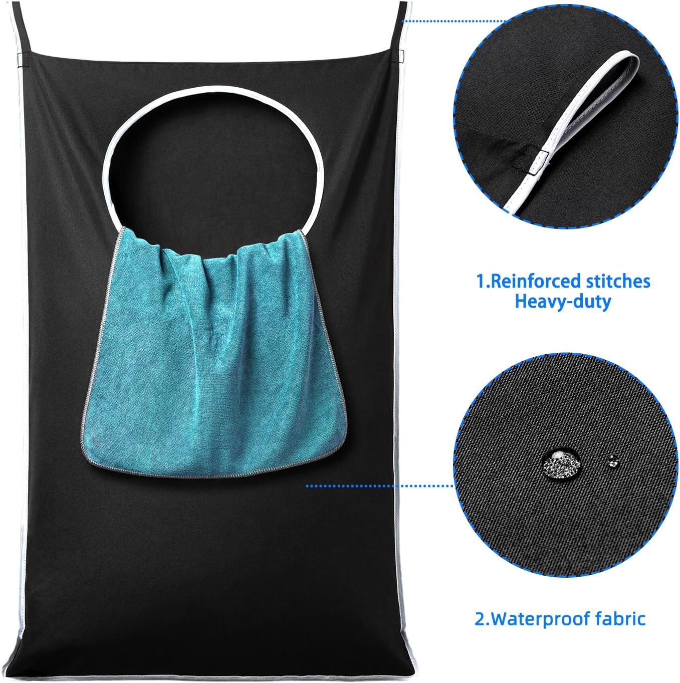 2 Pack XL Hanging Laundry Hamper