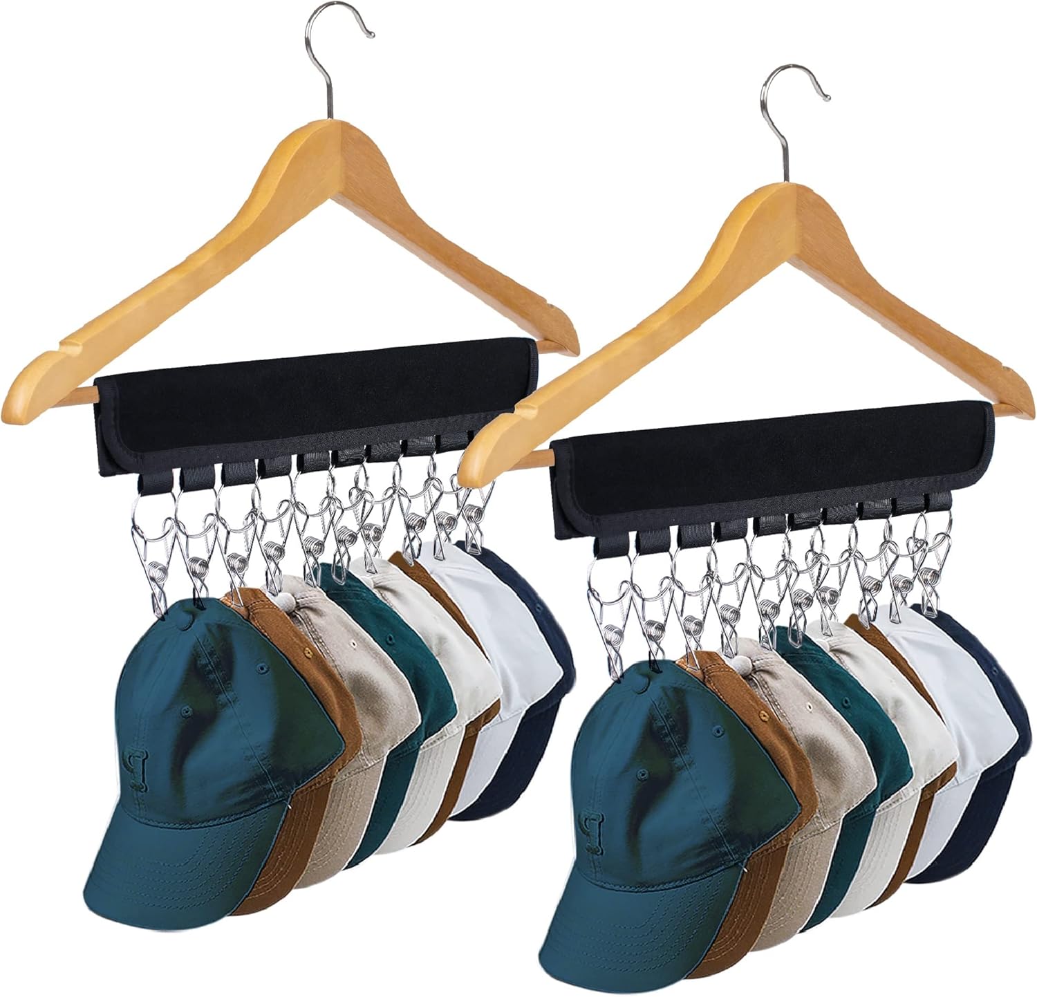 Hat Rack for Baseball Caps Hat Organizer Holder for Hanger & Room Closet Display Hat Rack for Baseball Caps Hat Organizer Holder for Hanger & Room Closet Display