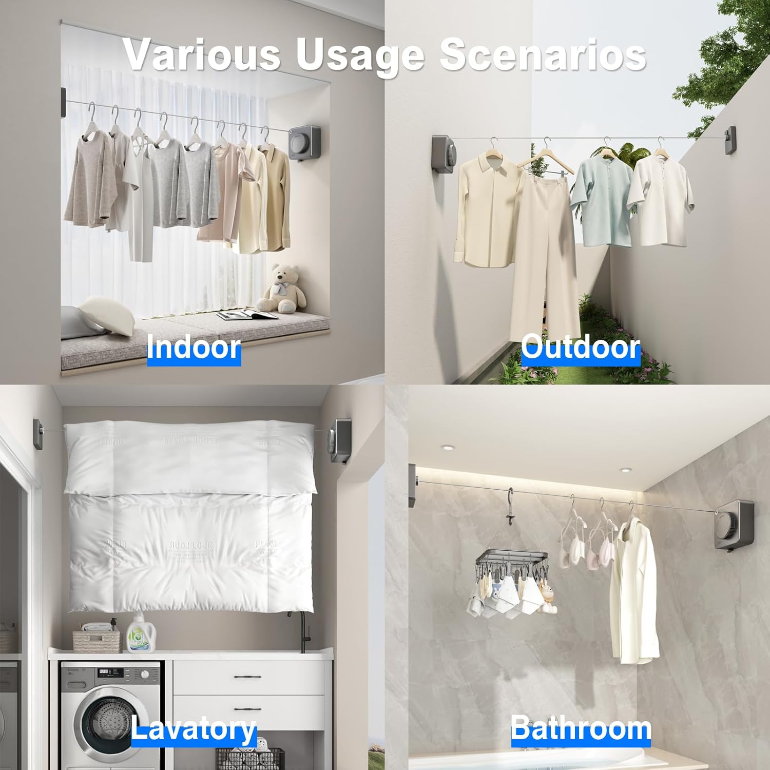Retractable Clothesline Indoor