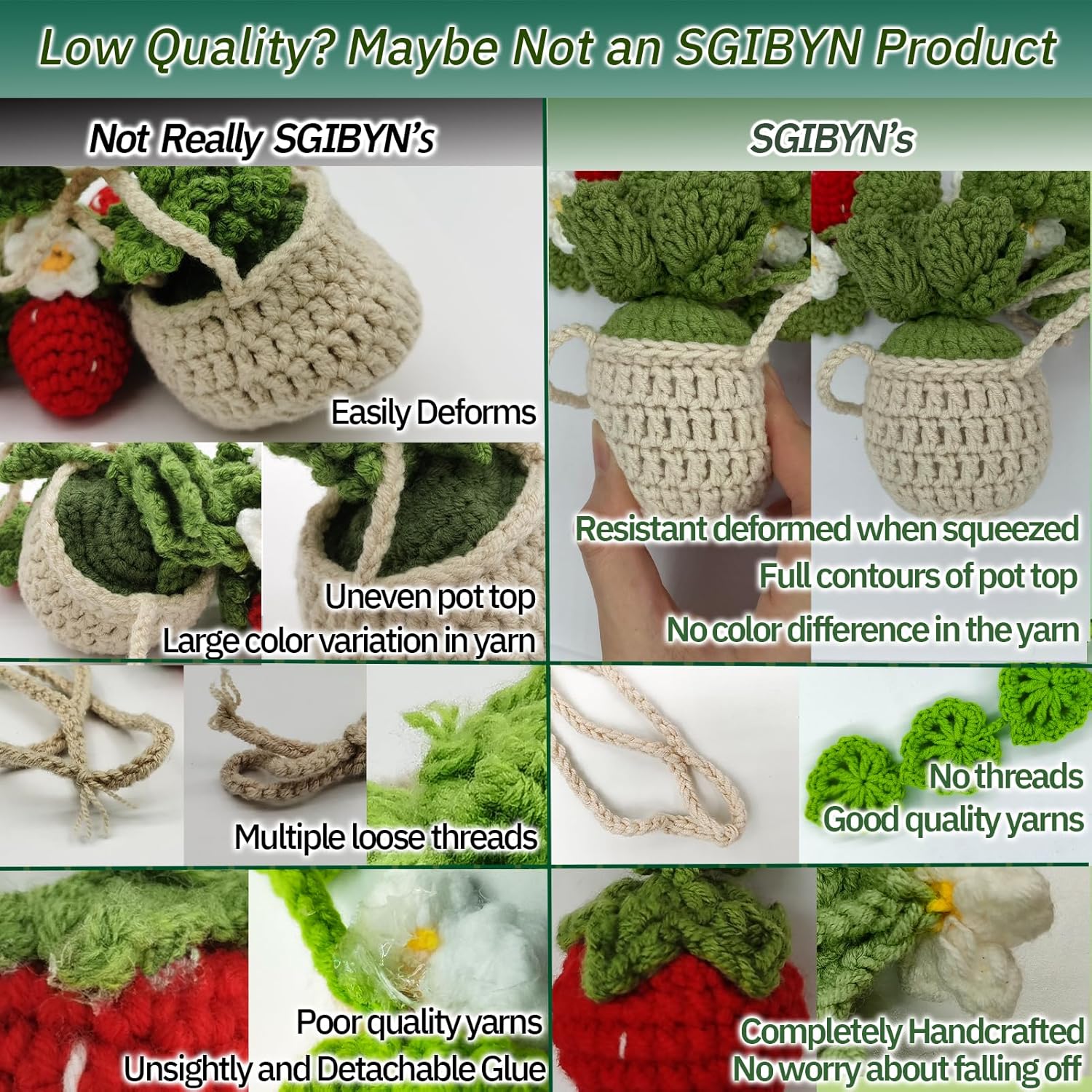 Crochet Hanging Plant for Car