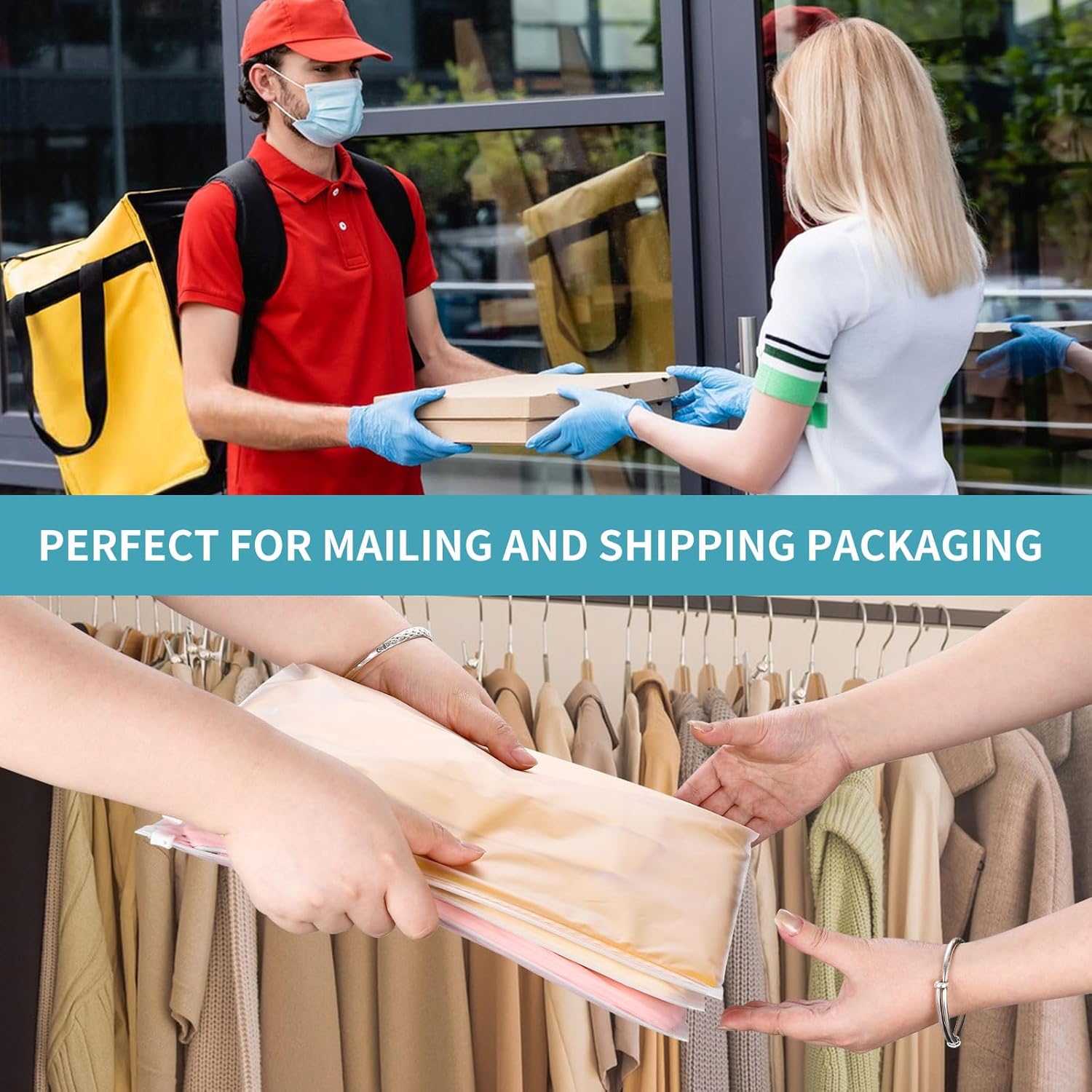 25 Pcs 13x10 Inch Frosted Resealable Clothing Bags - 3 Mil Heavy-Duty Plastic Packaging for Apparel Storage