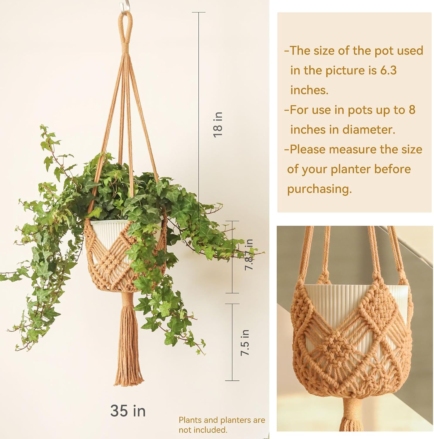 Hanging Planter with Patterns