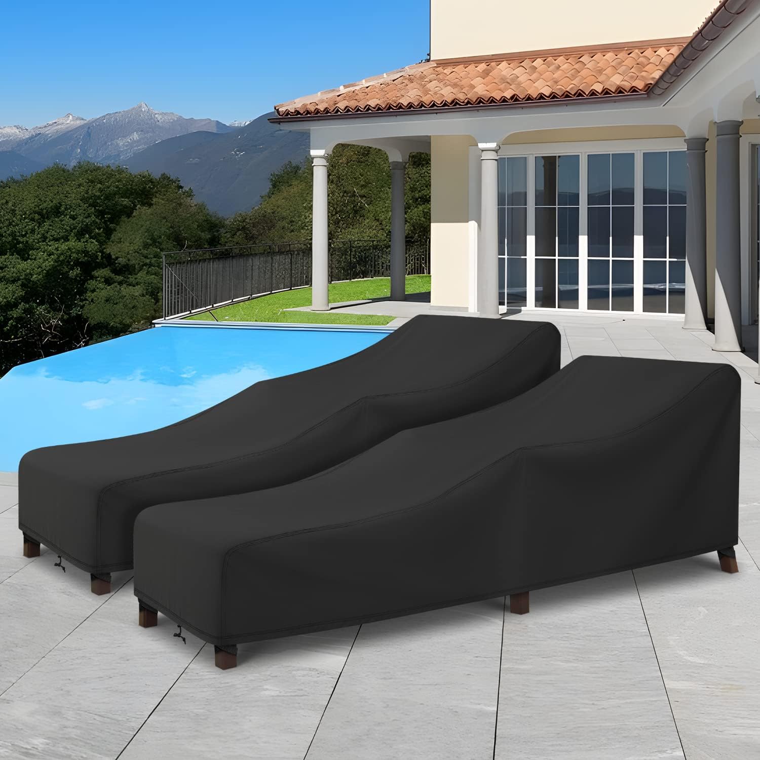 Patio Chaise Lounge Cover Water Resistant