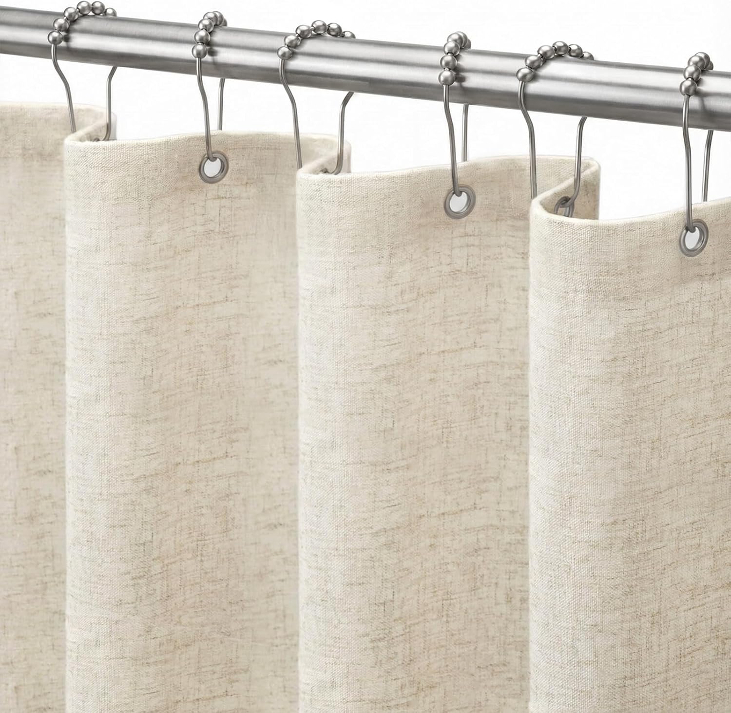 Linen Shower Curtain Fabric Boho Beige Shower Curtain Neutral Linen Shower Curtains for Bathroom Vintage Farmhouse Bathroom Decor (72x72 Inch) Linen Shower Curtain Fabric Boho Beige Shower Curtain Neutral Linen Shower Curtains for Bathroom Vintage Farmhouse Bathroom Decor (72x72 Inch)