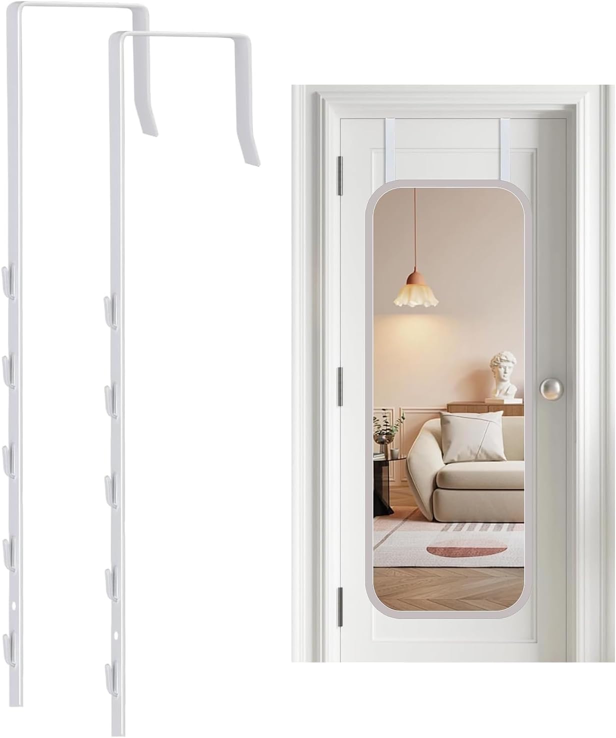 Over-The-Door Mirror Hanger Over-The-Door Mirror Hanger