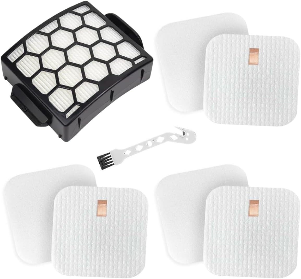 LA300, LA401, LA455 Filter Replacement for Shark LA502, LA500, LA301, LA555, Rotator Navigator Lift-Away ADV DuoClean PowerFins Upright, Washable/Reusable Filters Perfect for Pet Hair, Dirt, Dust
