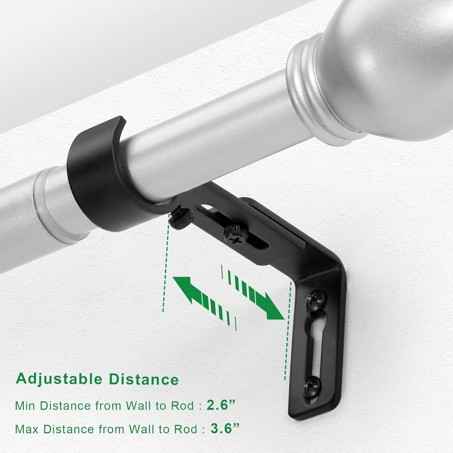 Curtain Rod Bracket Adjustable